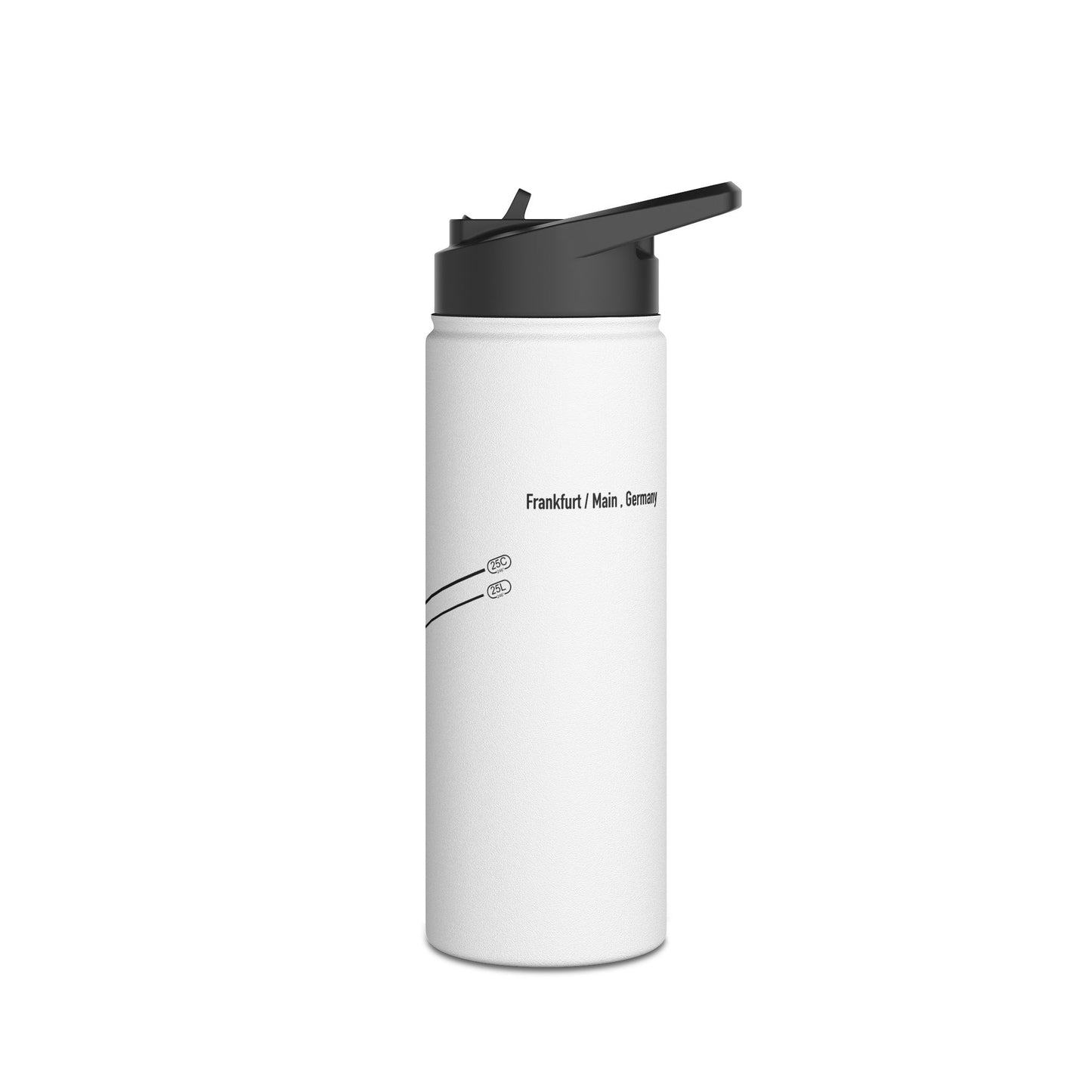 Frankfurt Airport Runway Water Bottle - White Edition