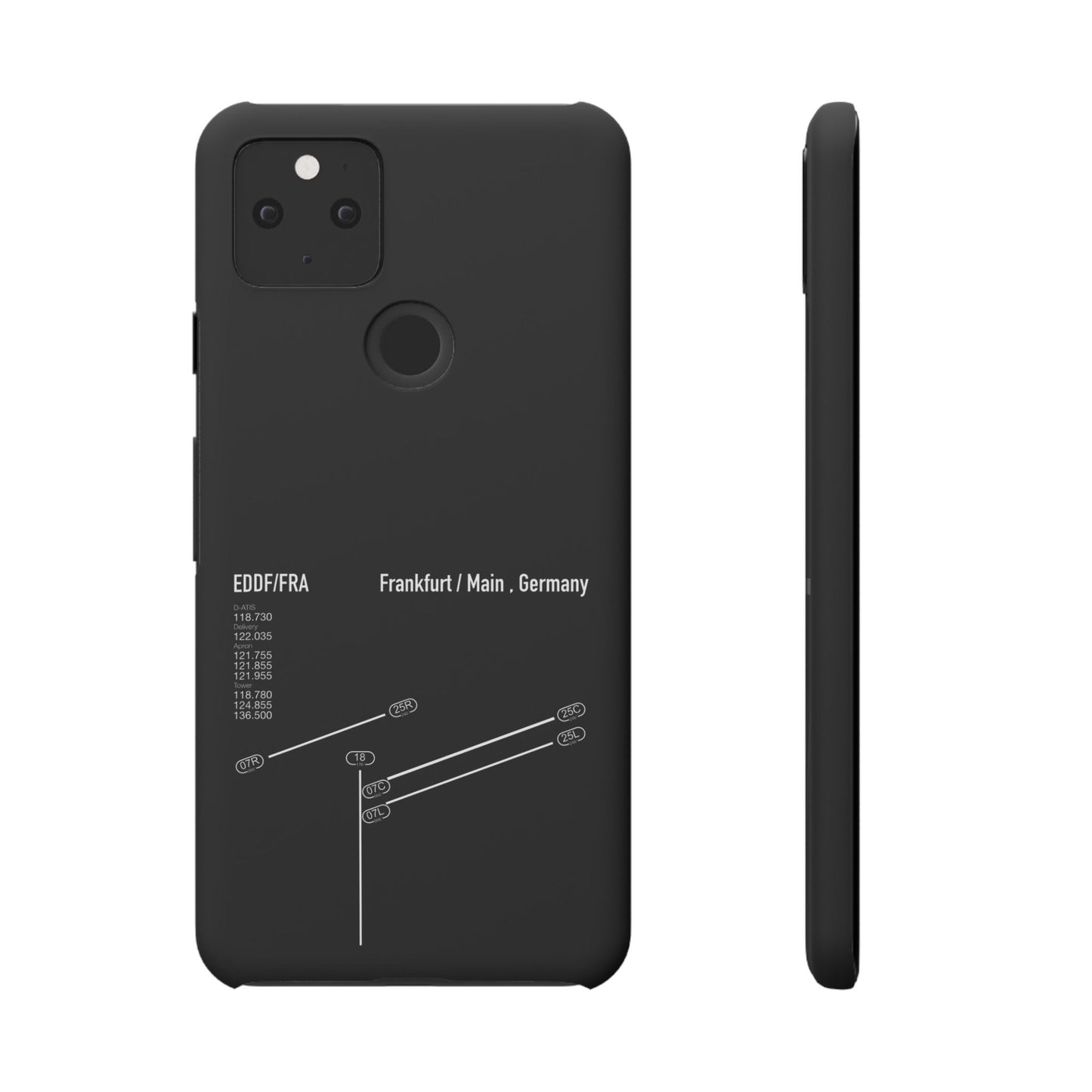 Frankfurt Airport Runway Phone Case - Black Edition