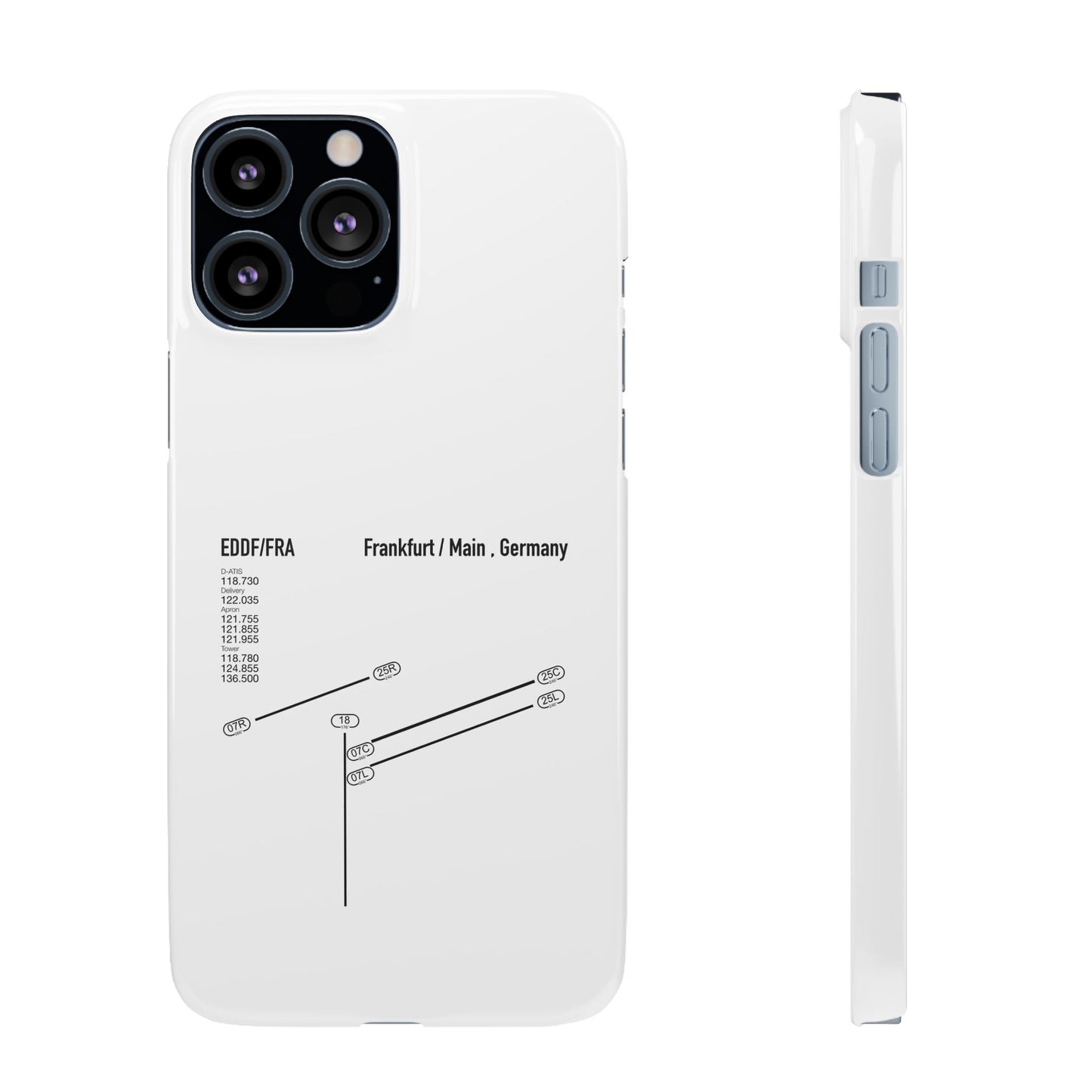 Frankfurt Airport Runway Phone Case - White Edition