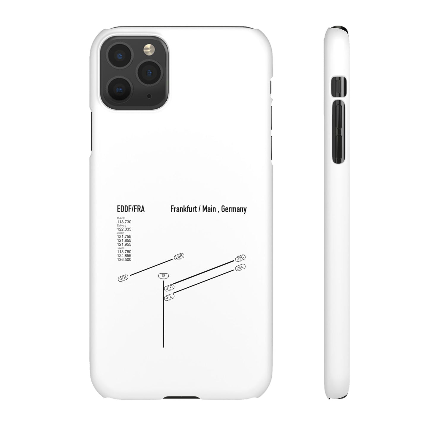 Frankfurt Airport Runway Phone Case - White Edition