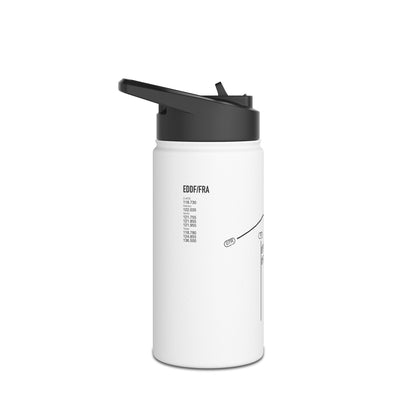 Frankfurt Airport Runway Water Bottle - White Edition