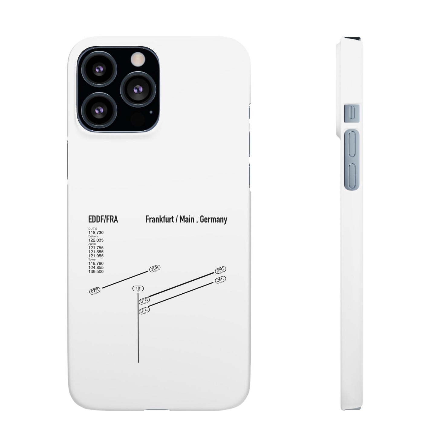 Frankfurt Airport Runway Phone Case - White Edition