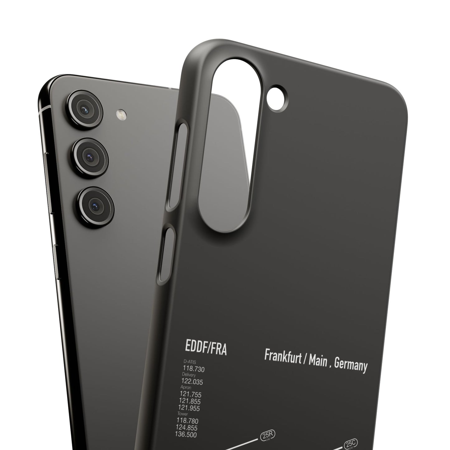 Frankfurt Airport Runway Phone Case - Black Edition