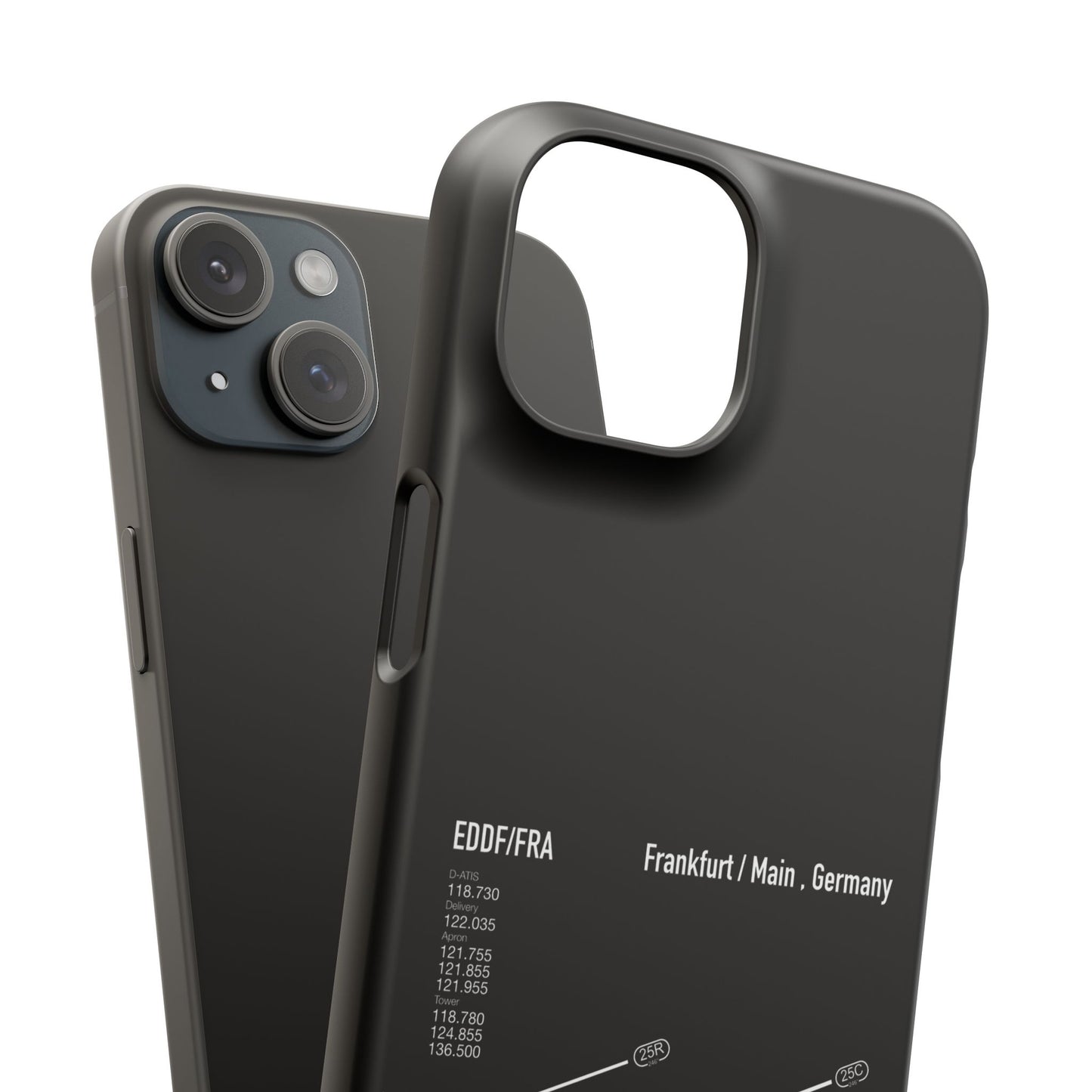 Frankfurt Airport Runway Phone Case - Black Edition