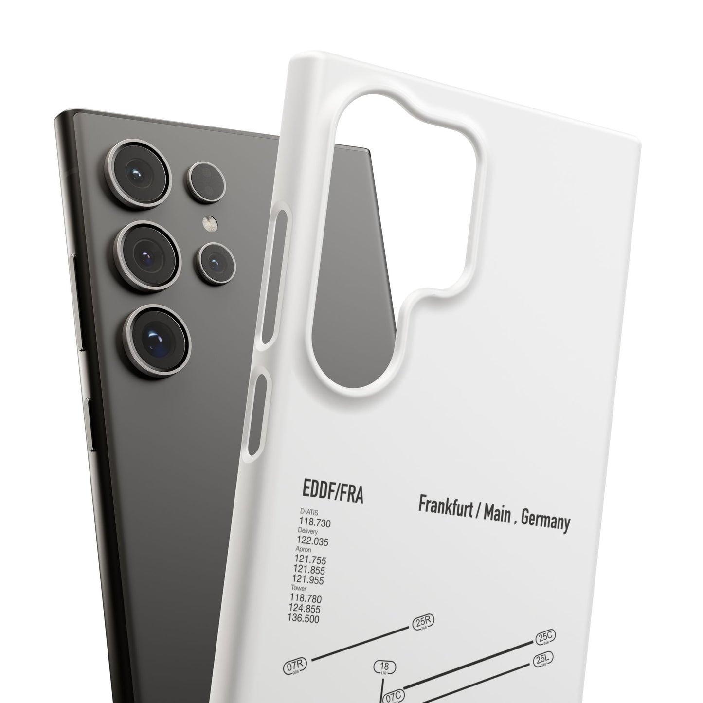 Frankfurt Airport Runway Phone Case - White Edition