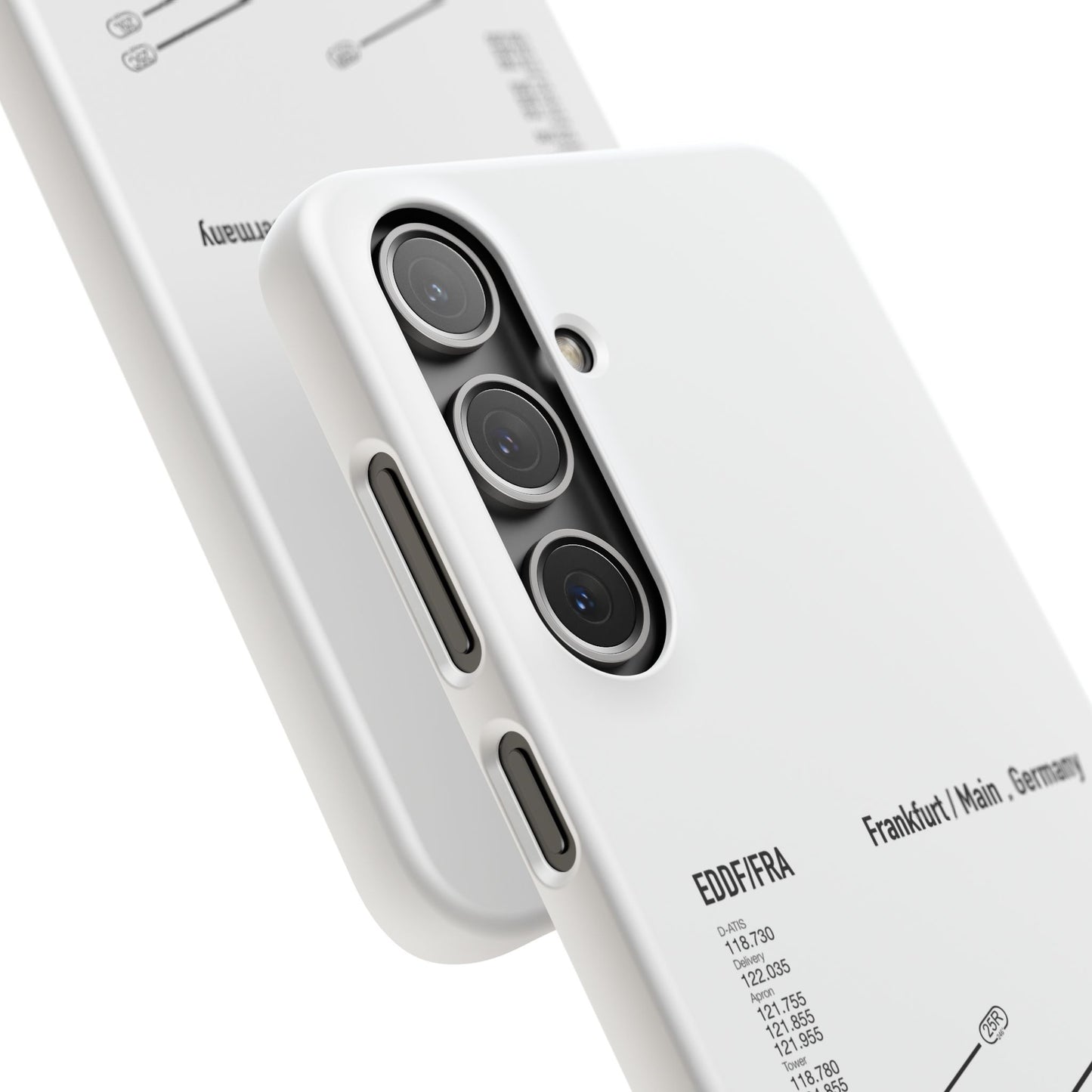 Frankfurt Airport Runway Phone Case - White Edition