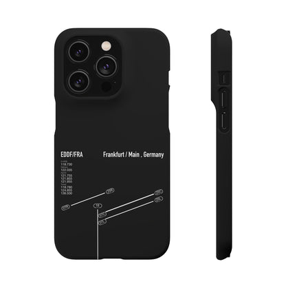 Frankfurt Airport Runway Phone Case - Black Edition