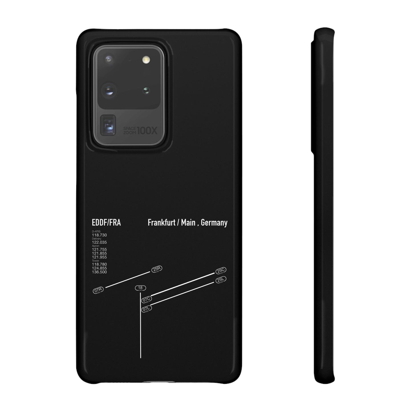 Frankfurt Airport Runway Phone Case - Black Edition