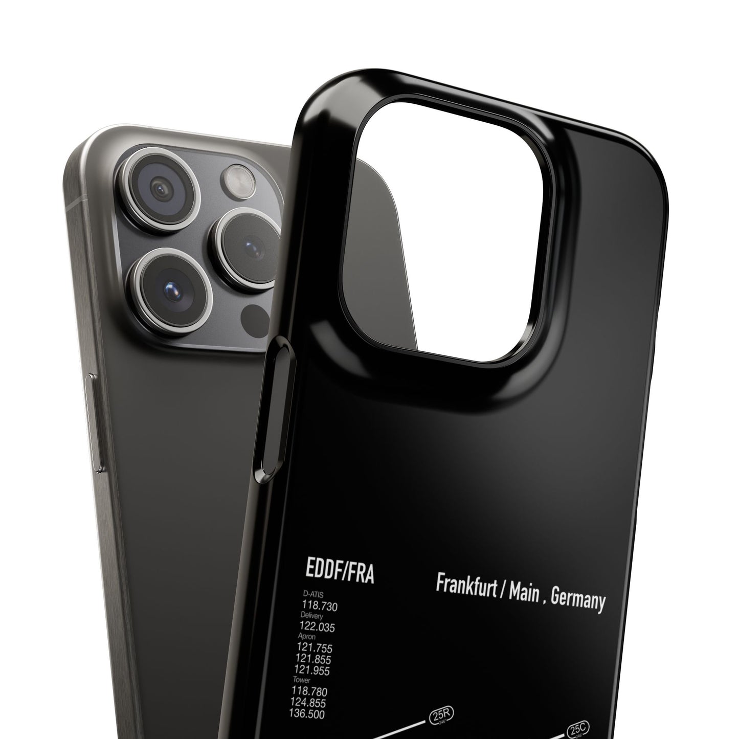 Frankfurt Airport Runway Phone Case - Black Edition