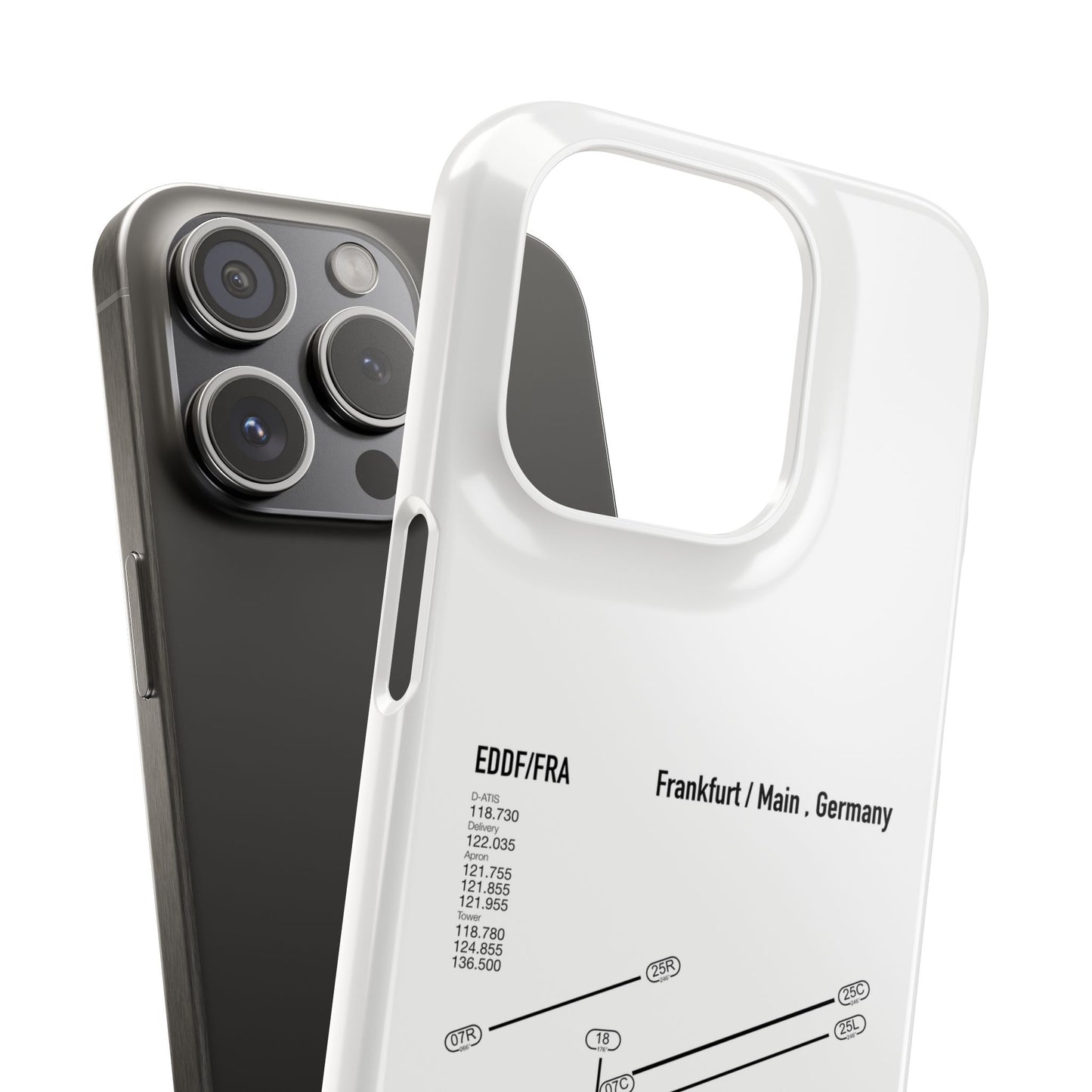 Frankfurt Airport Runway Phone Case - White Edition
