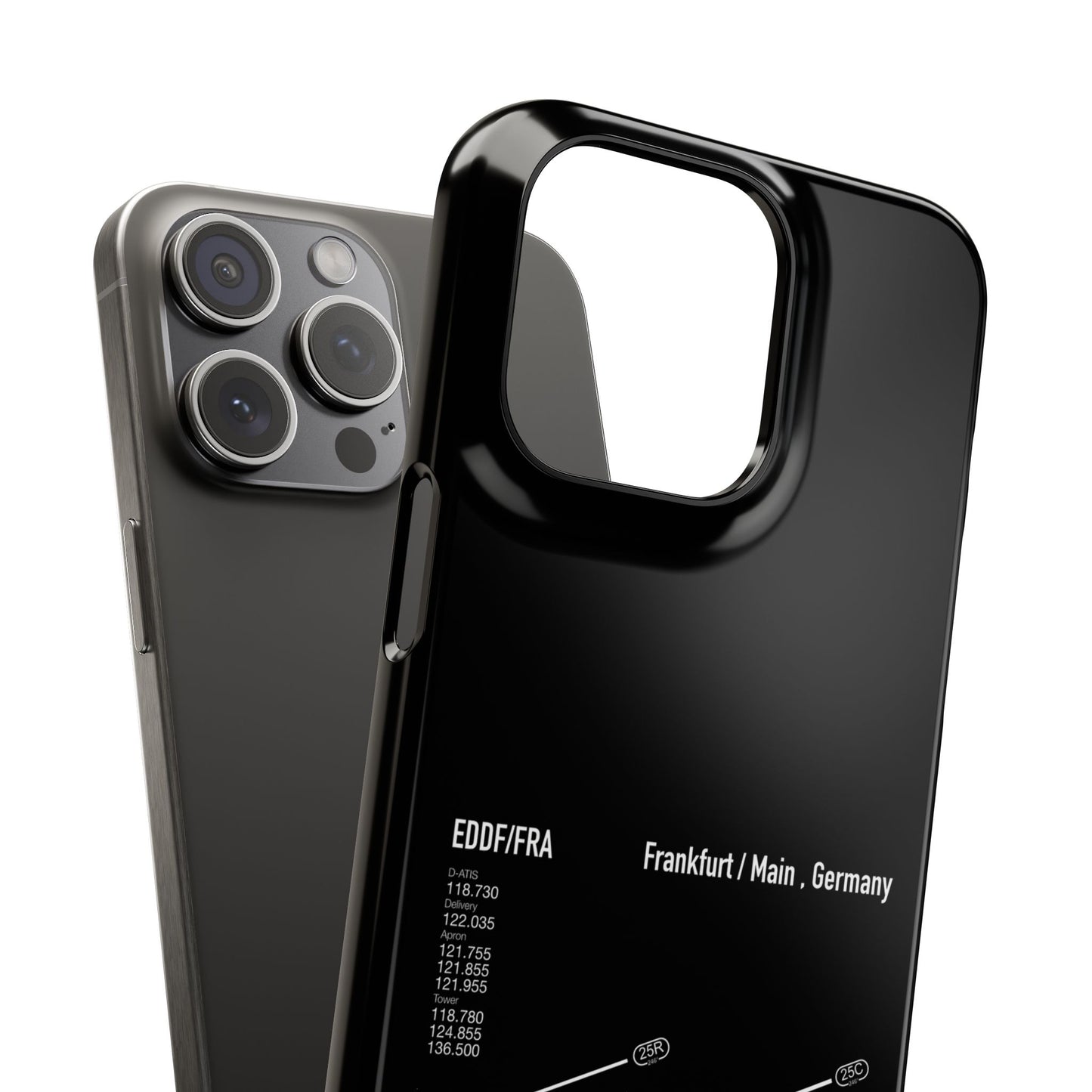Frankfurt Airport Runway Phone Case - Black Edition