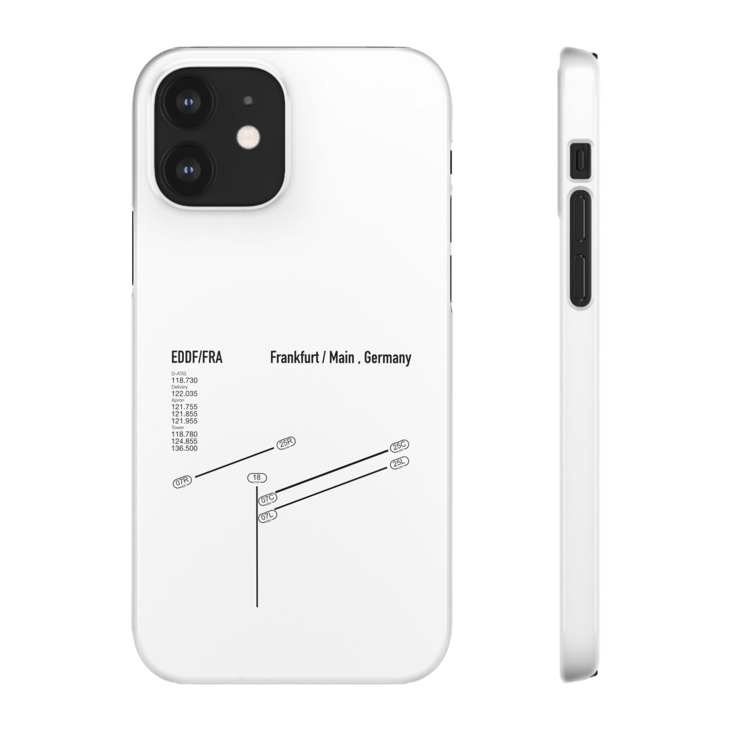 Frankfurt Airport Runway Phone Case - White Edition