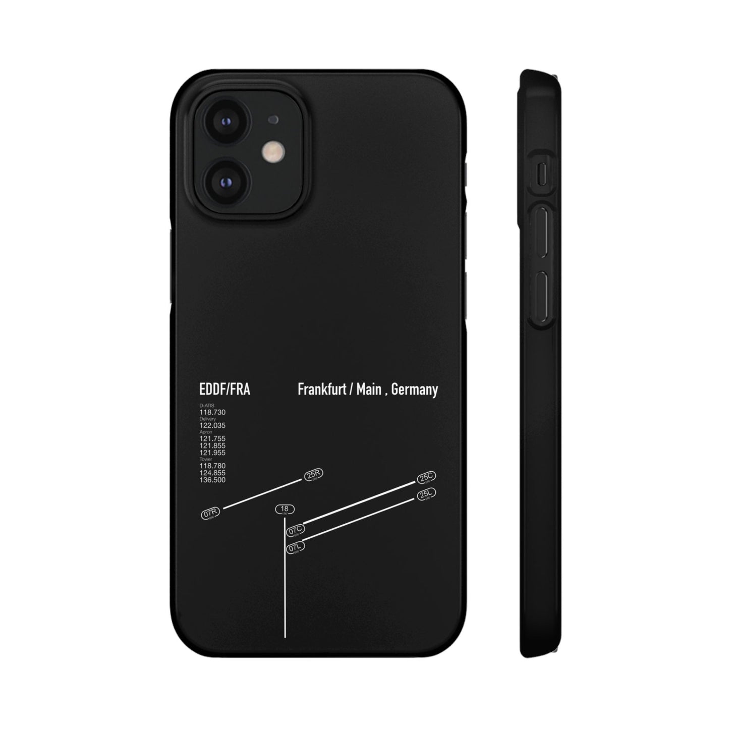 Frankfurt Airport Runway Phone Case - Black Edition