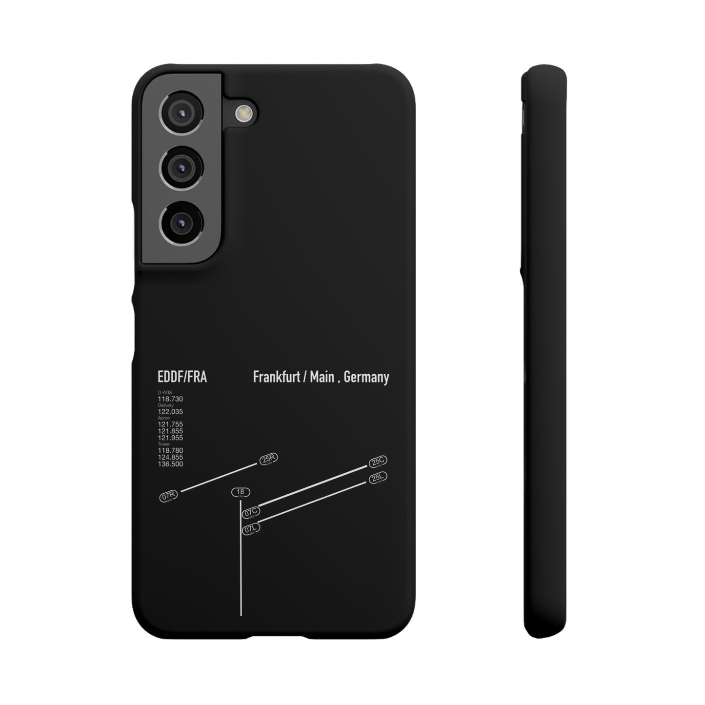 Frankfurt Airport Runway Phone Case - Black Edition