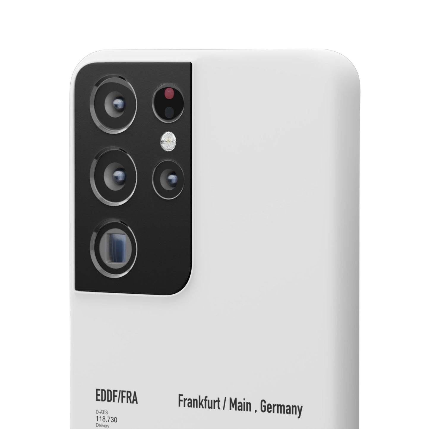Frankfurt Airport Runway Phone Case - White Edition