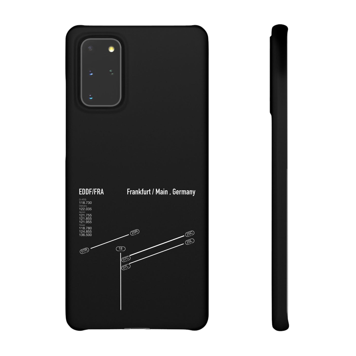 Frankfurt Airport Runway Phone Case - Black Edition