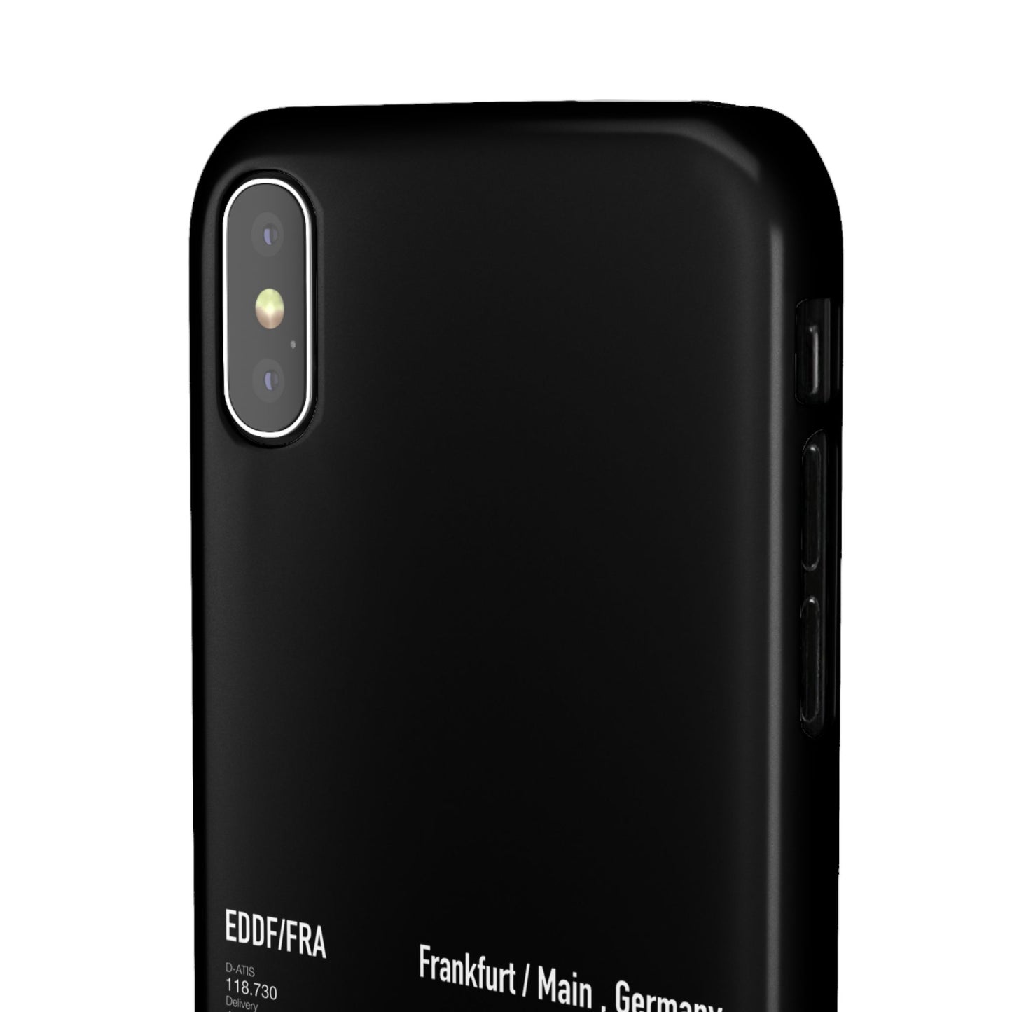 Frankfurt Airport Runway Phone Case - Black Edition