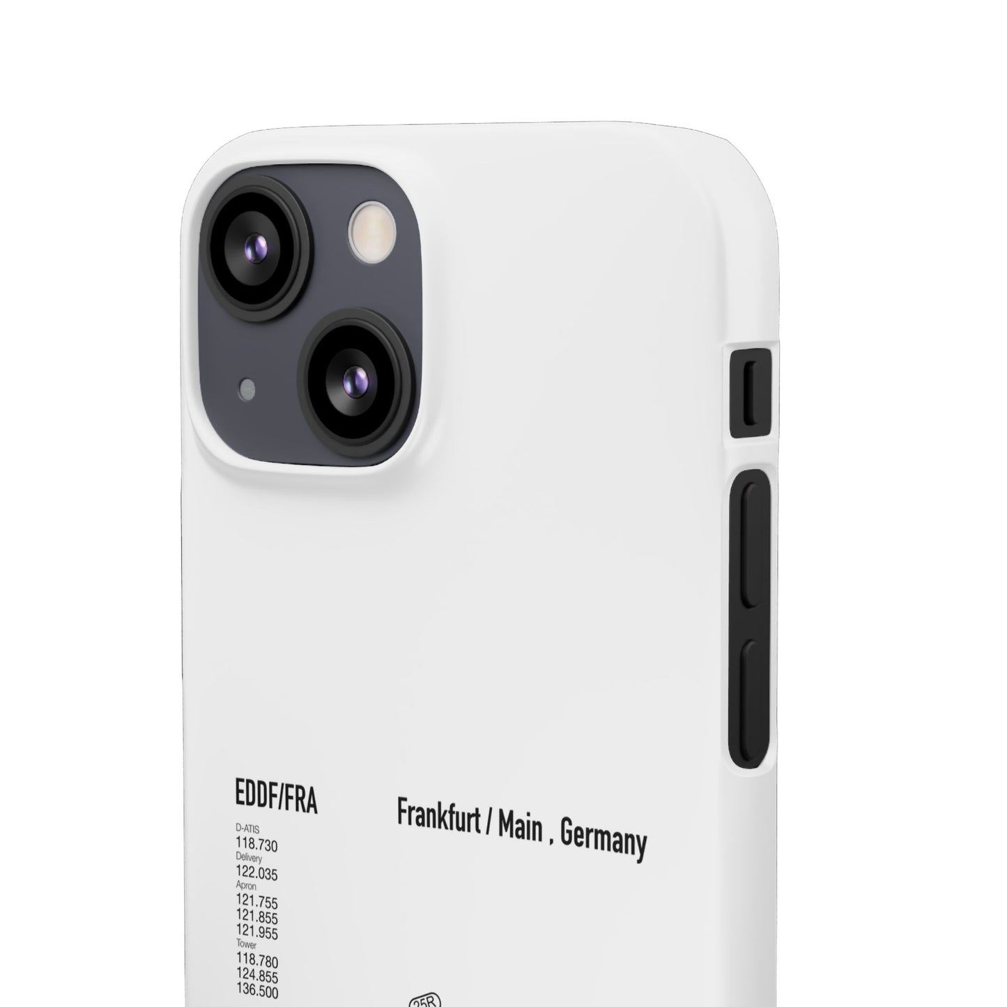 Frankfurt Airport Runway Phone Case - White Edition