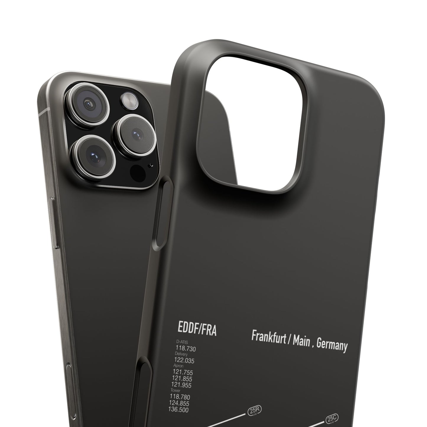 Frankfurt Airport Runway Phone Case - Black Edition