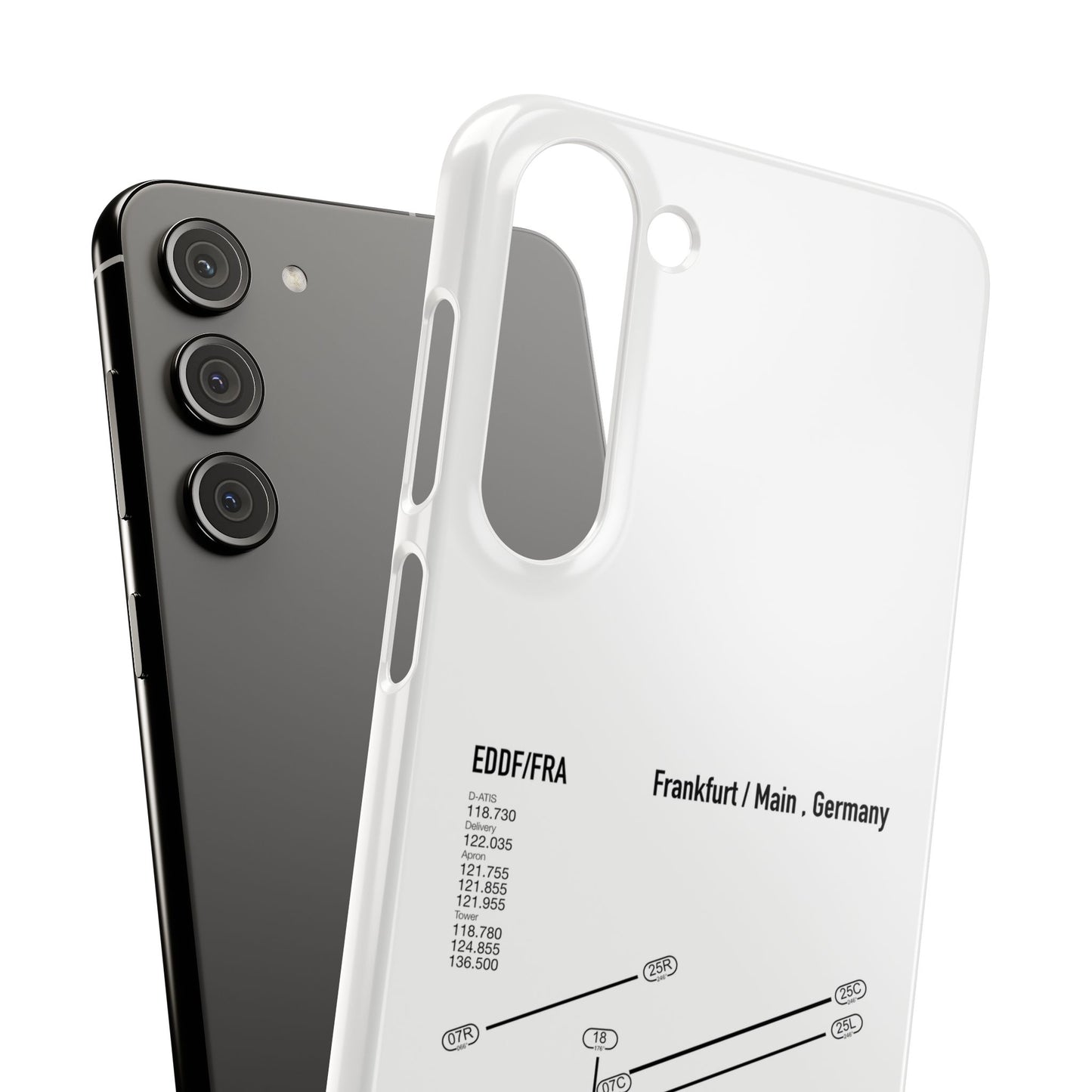 Frankfurt Airport Runway Phone Case - White Edition