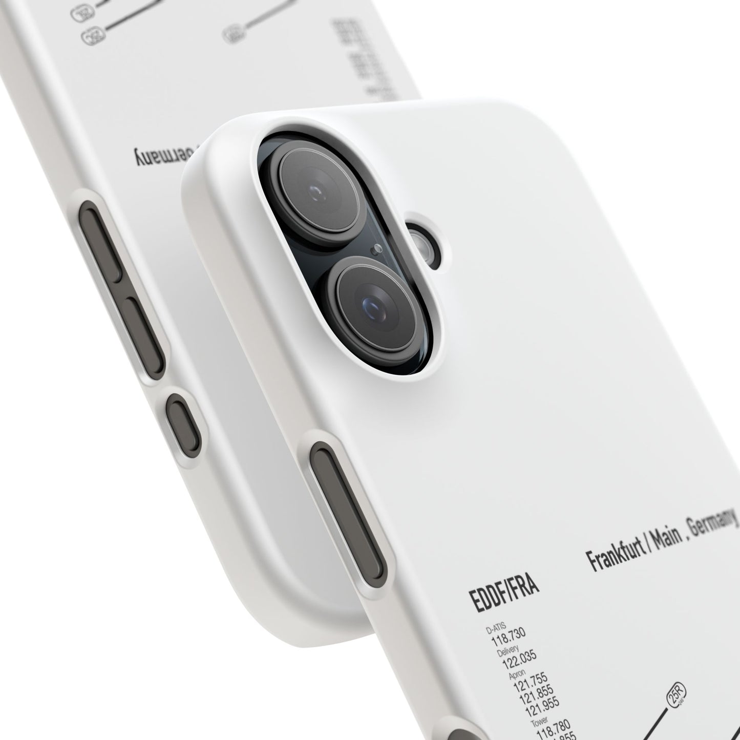 Frankfurt Airport Runway Phone Case - White Edition