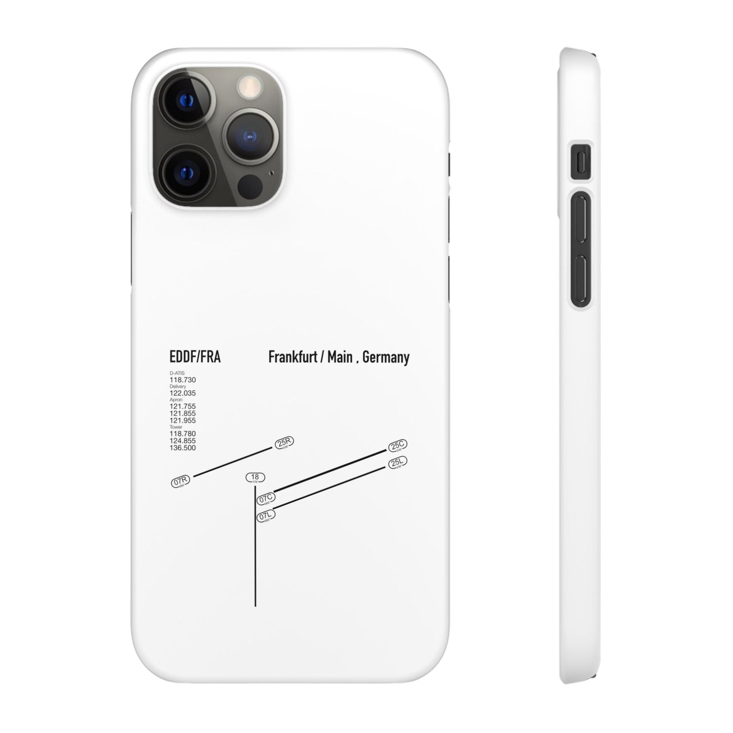 Frankfurt Airport Runway Phone Case - White Edition