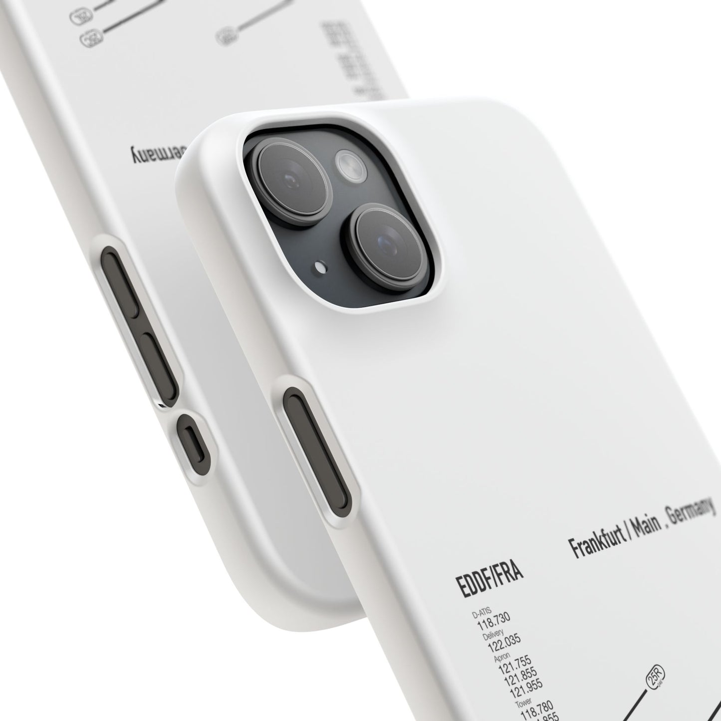 Frankfurt Airport Runway Phone Case - White Edition