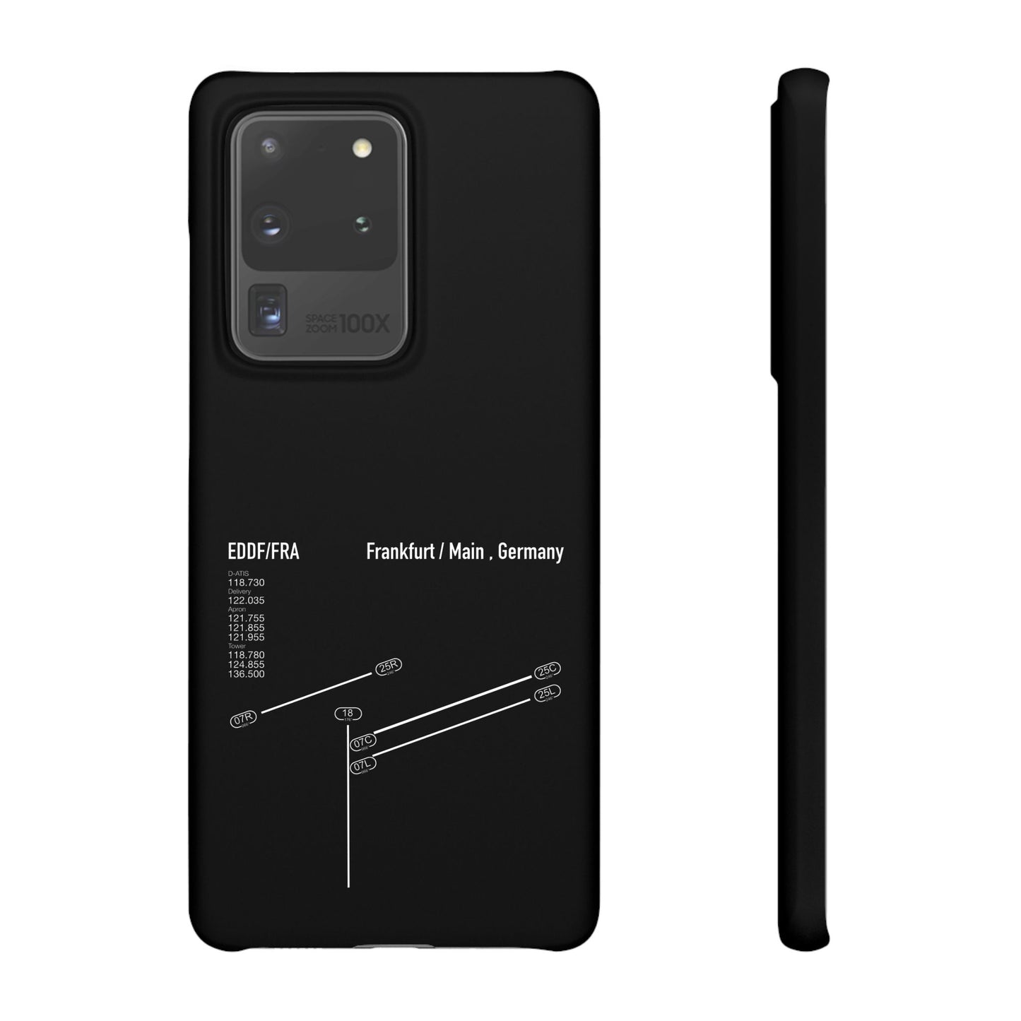 Frankfurt Airport Runway Phone Case - Black Edition