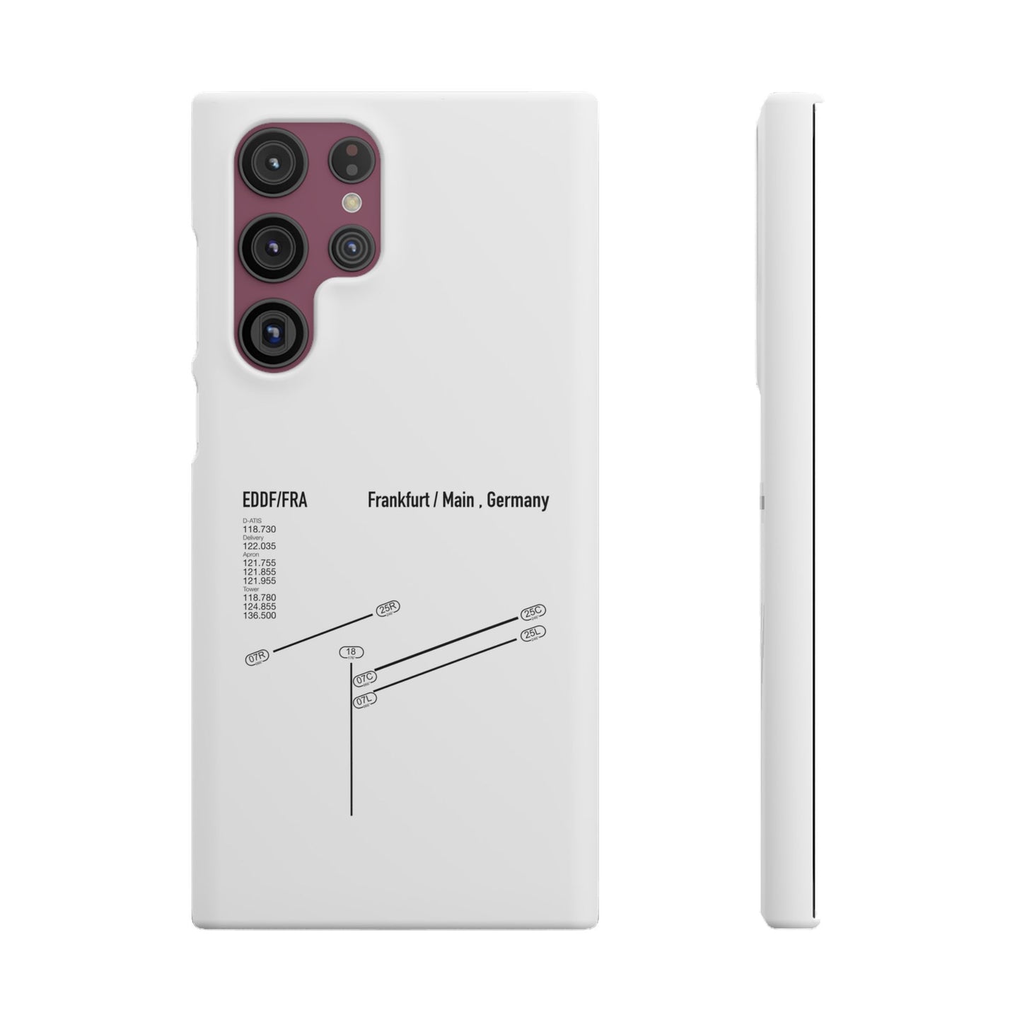 Frankfurt Airport Runway Phone Case - White Edition