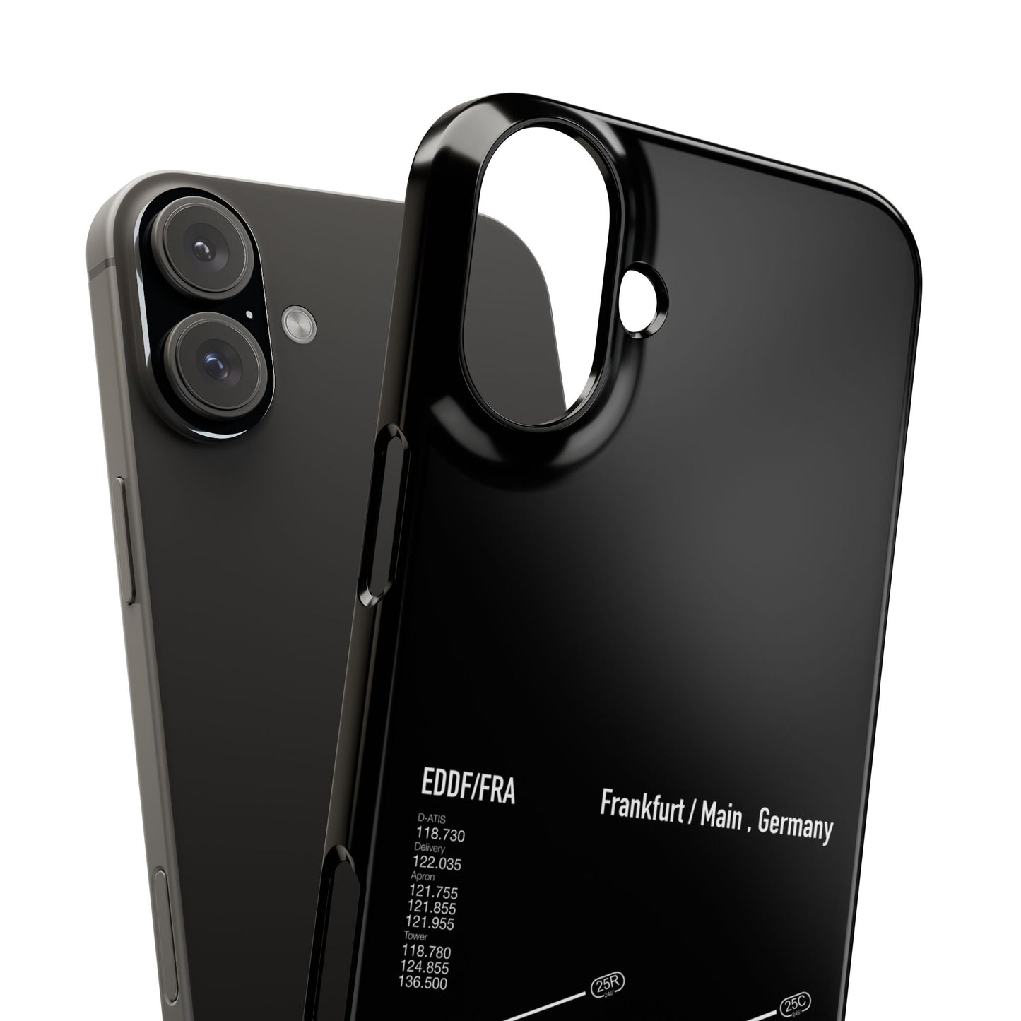 Frankfurt Airport Runway Phone Case - Black Edition