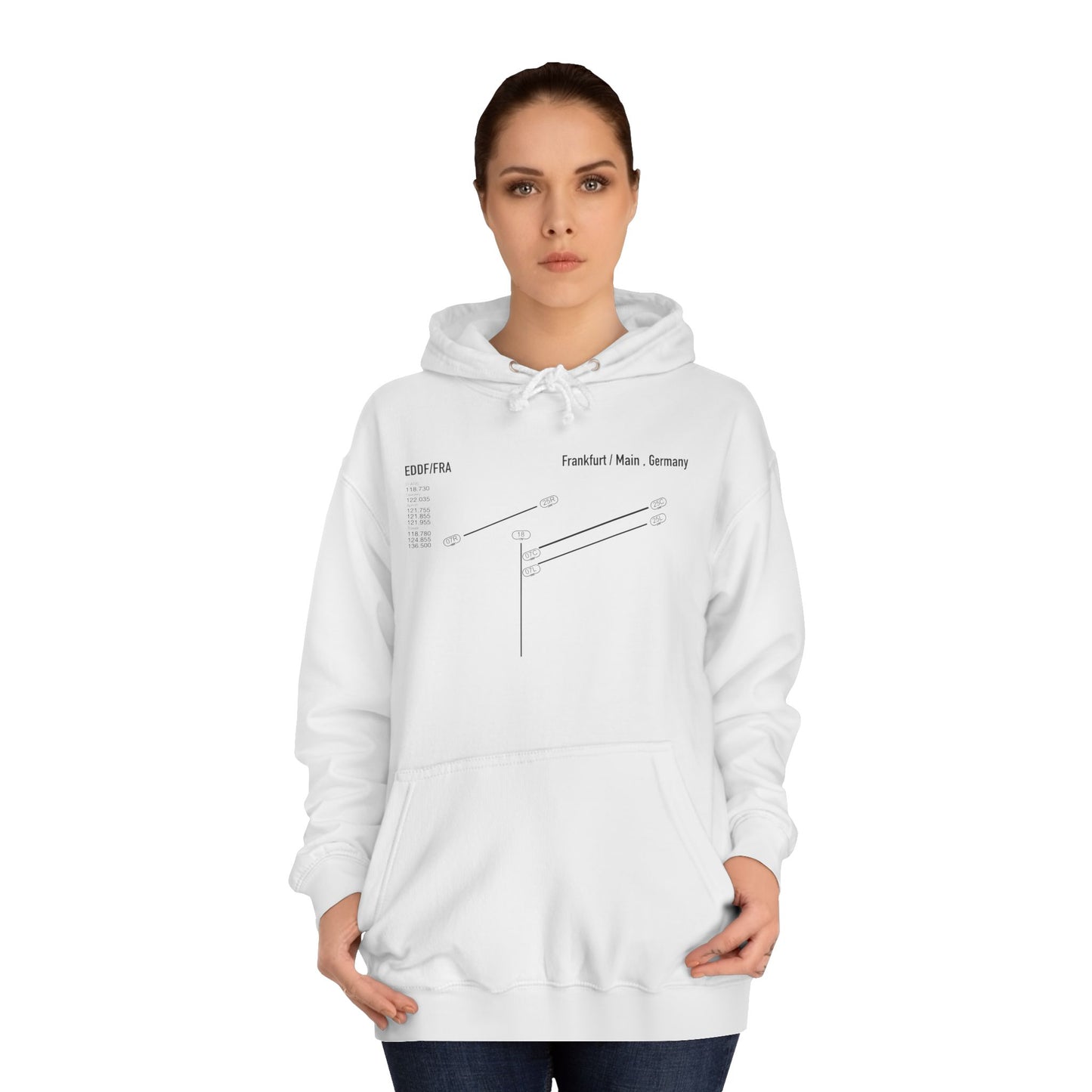 Frankfurt Airport Runway Unisex Hoodie