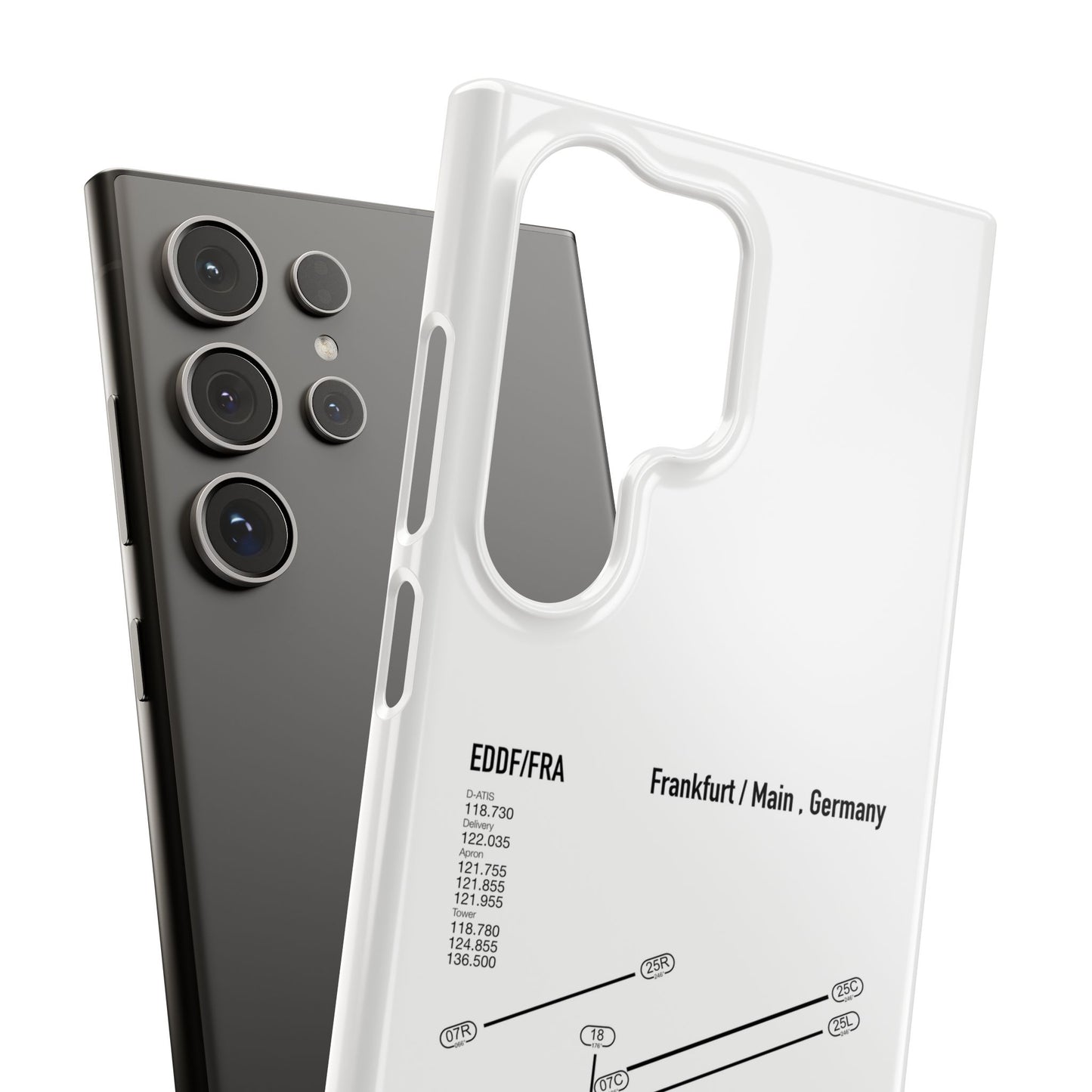 Frankfurt Airport Runway Phone Case - White Edition