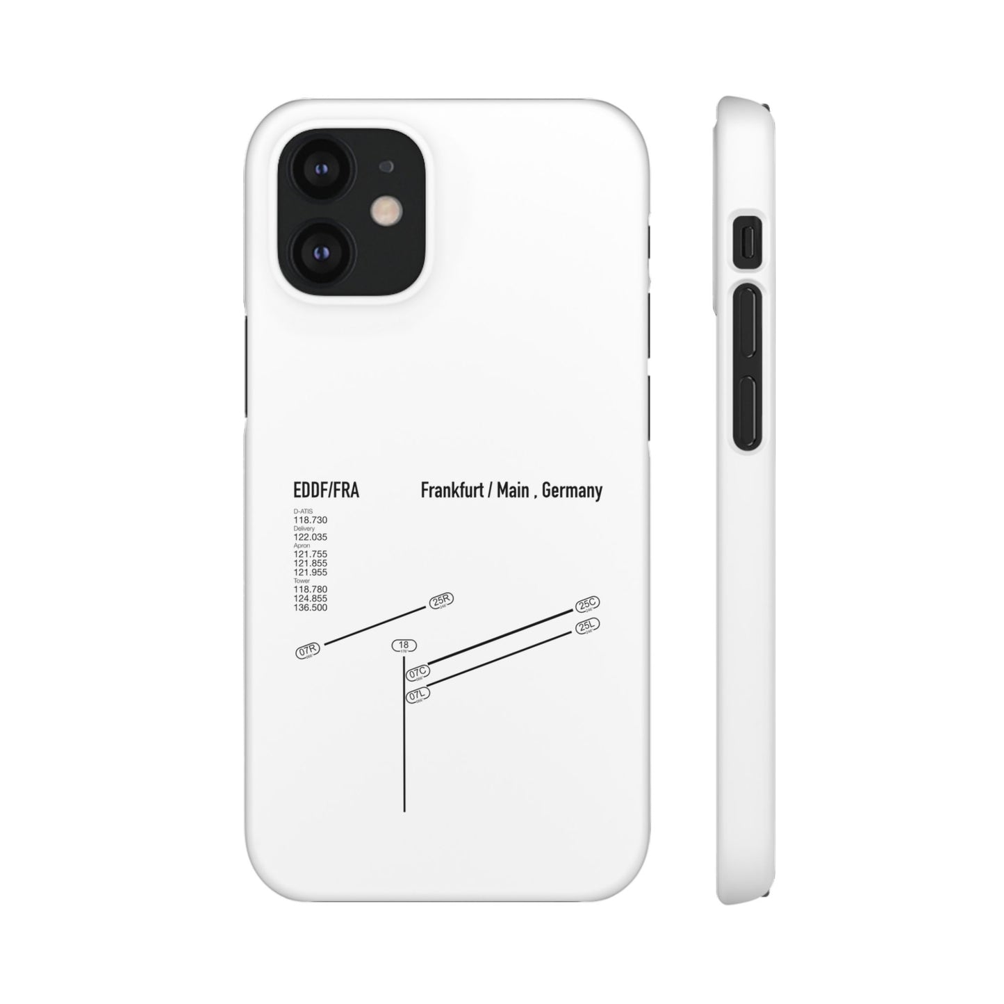 Frankfurt Airport Runway Phone Case - White Edition