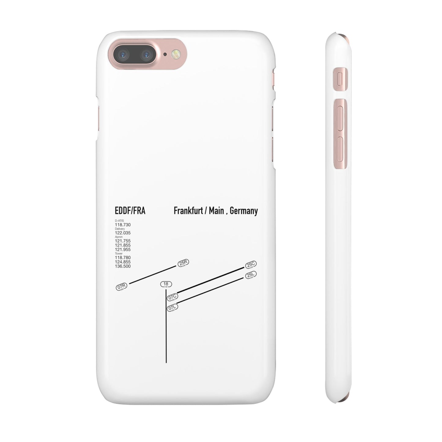 Frankfurt Airport Runway Phone Case - White Edition