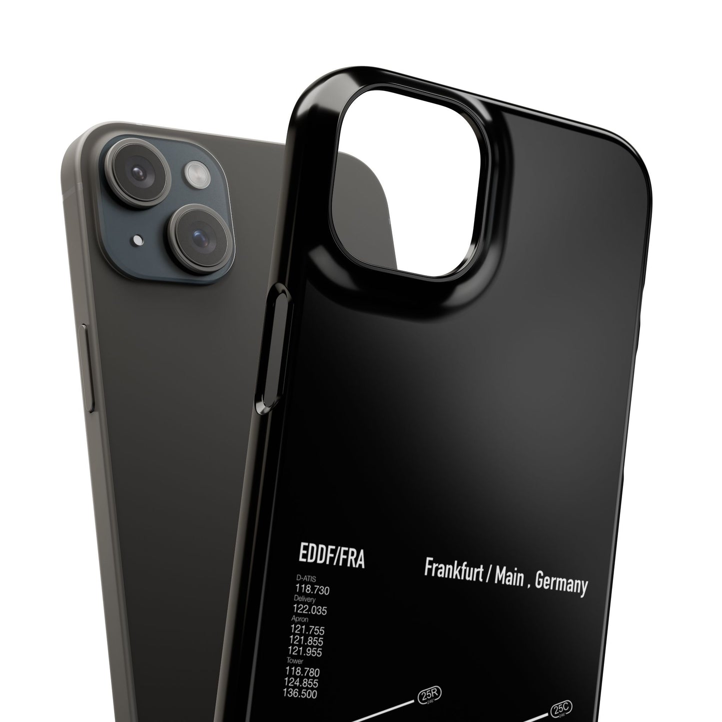 Frankfurt Airport Runway Phone Case - Black Edition