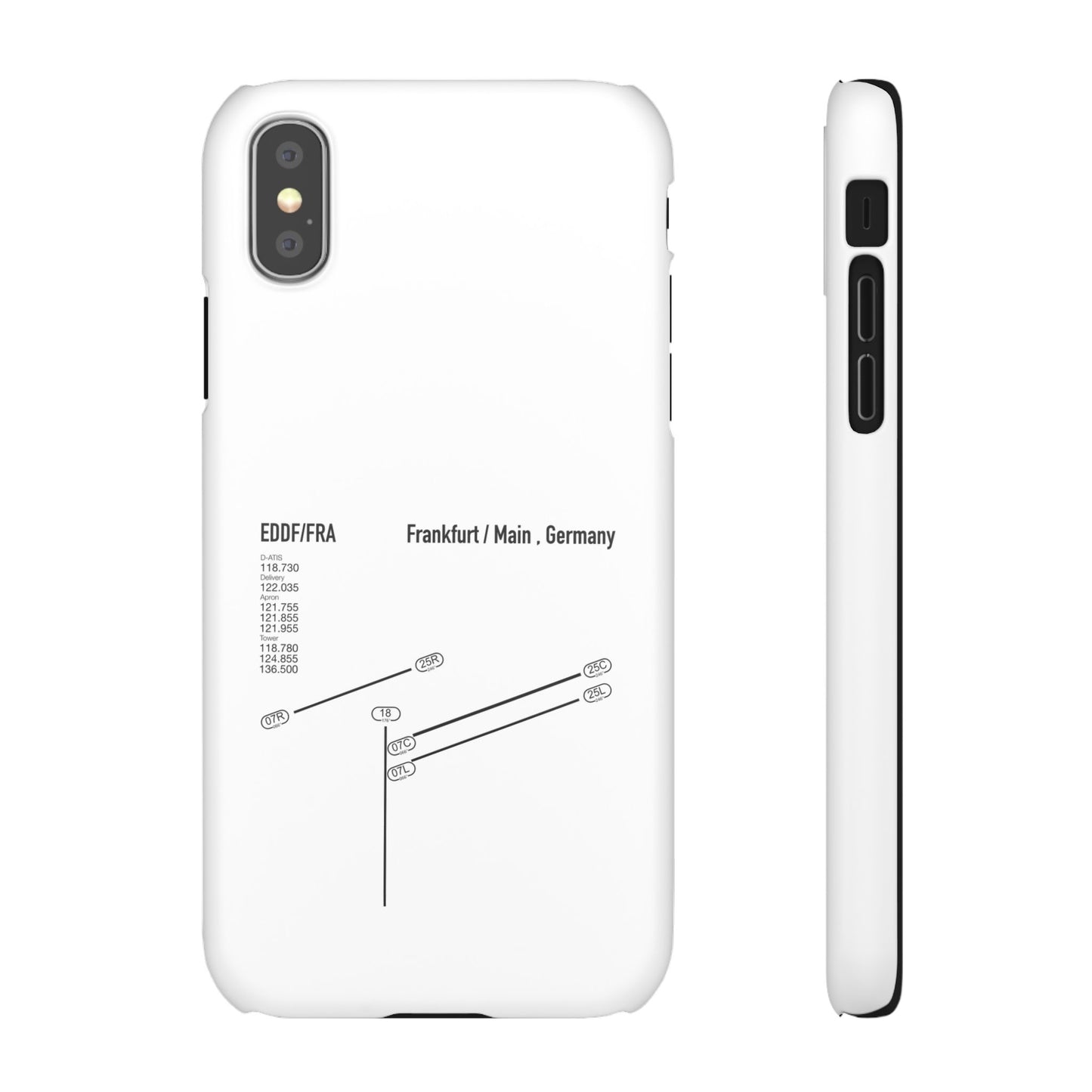 Frankfurt Airport Runway Phone Case - White Edition