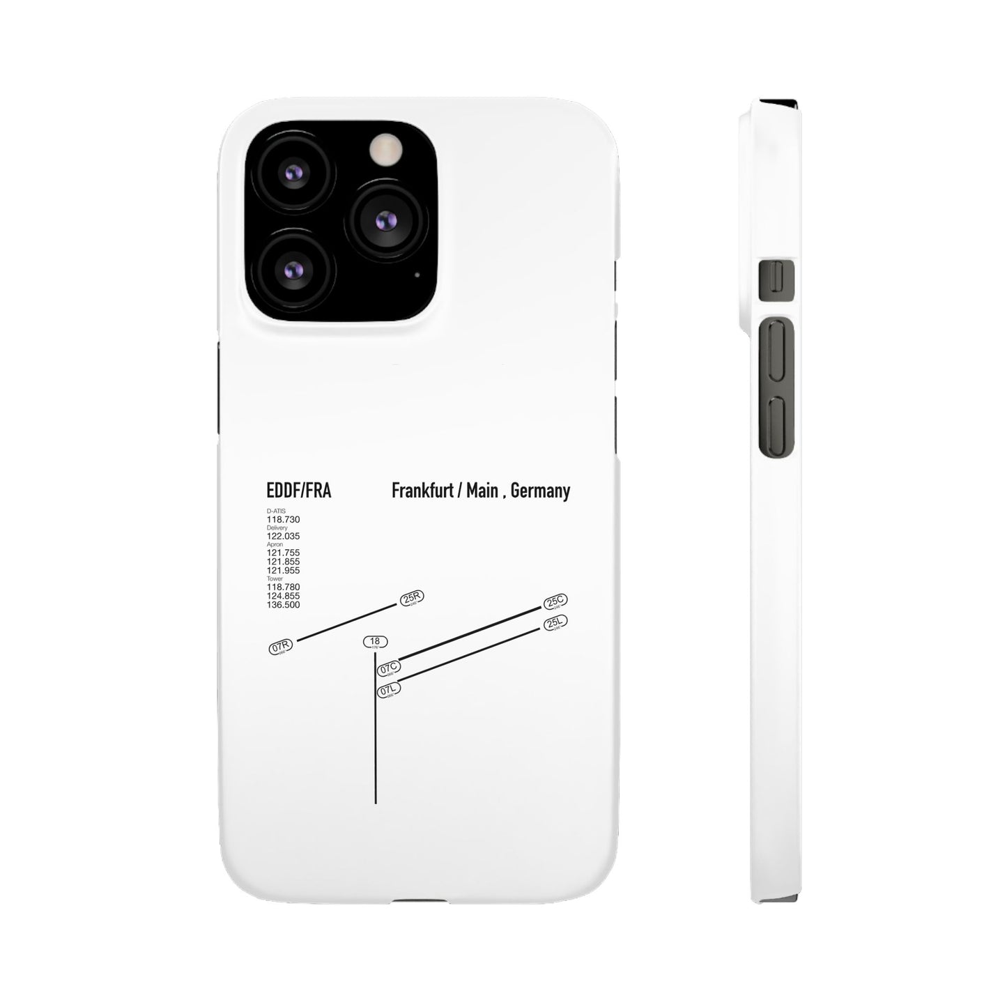Frankfurt Airport Runway Phone Case - White Edition