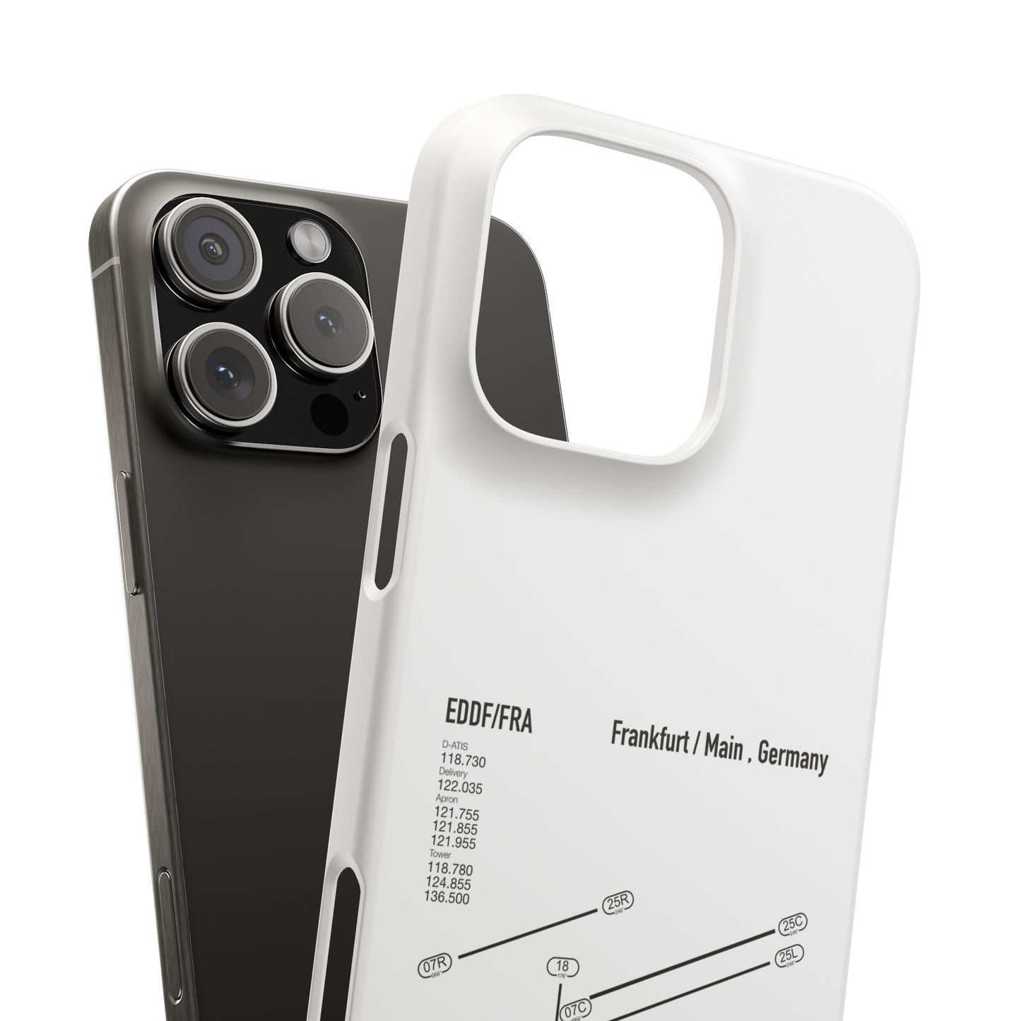 Frankfurt Airport Runway Phone Case - White Edition