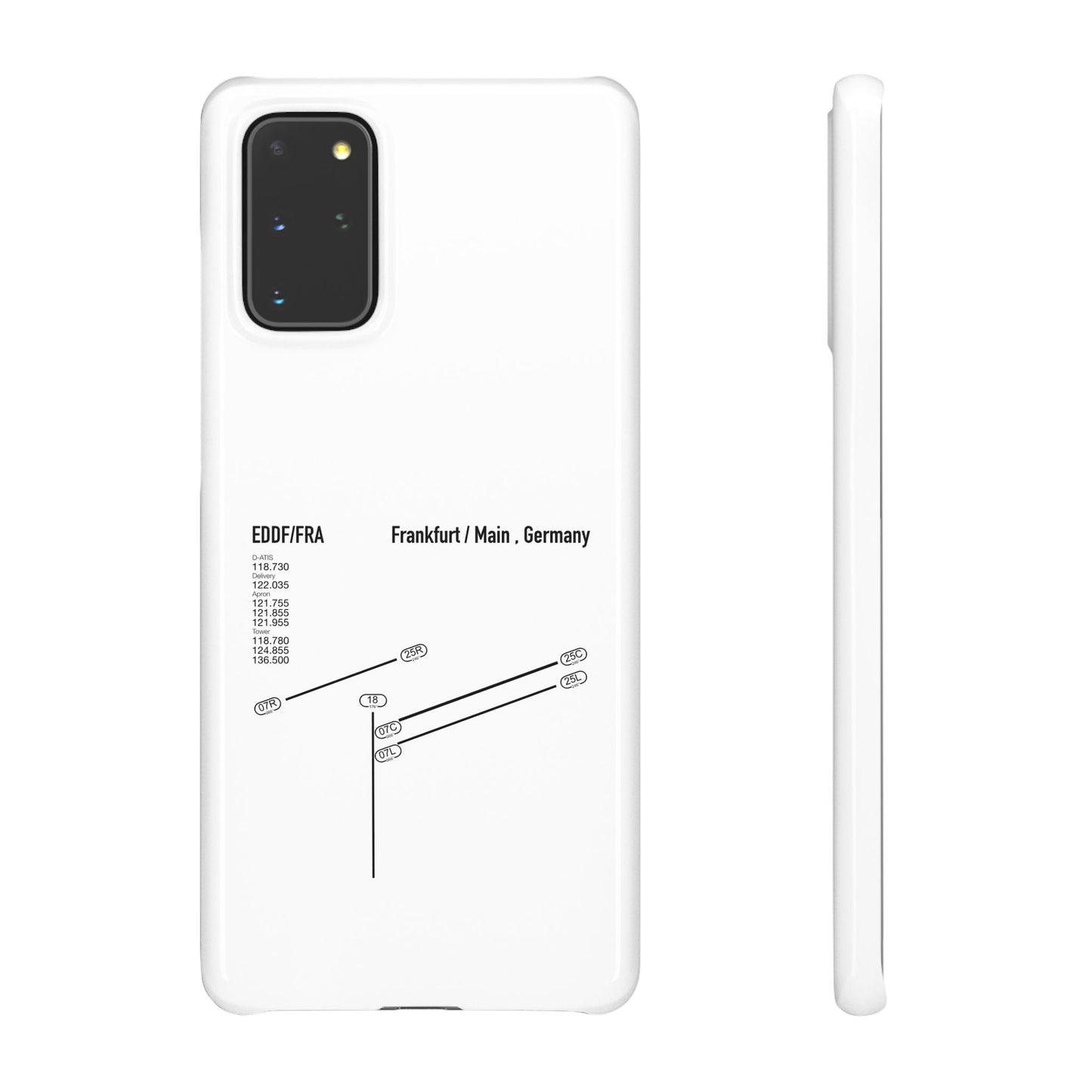 Frankfurt Airport Runway Phone Case - White Edition