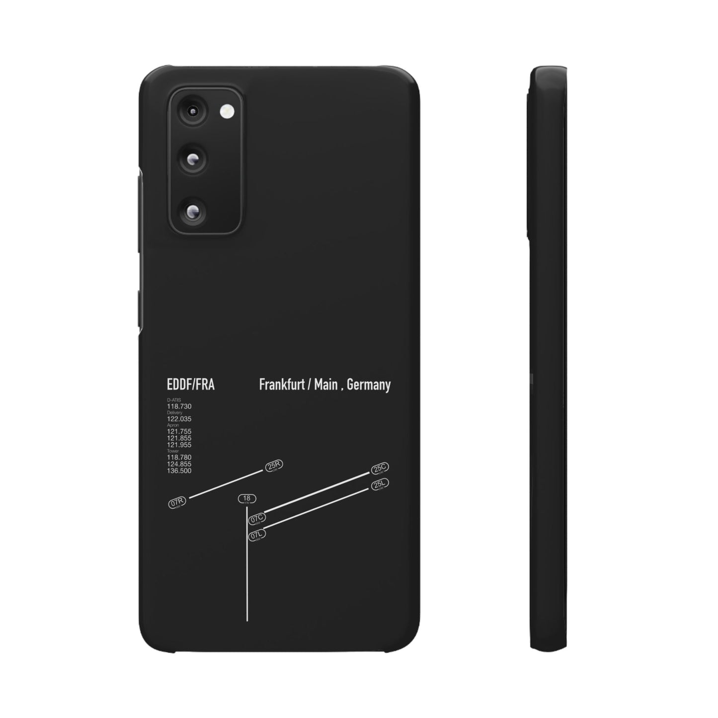 Frankfurt Airport Runway Phone Case - Black Edition