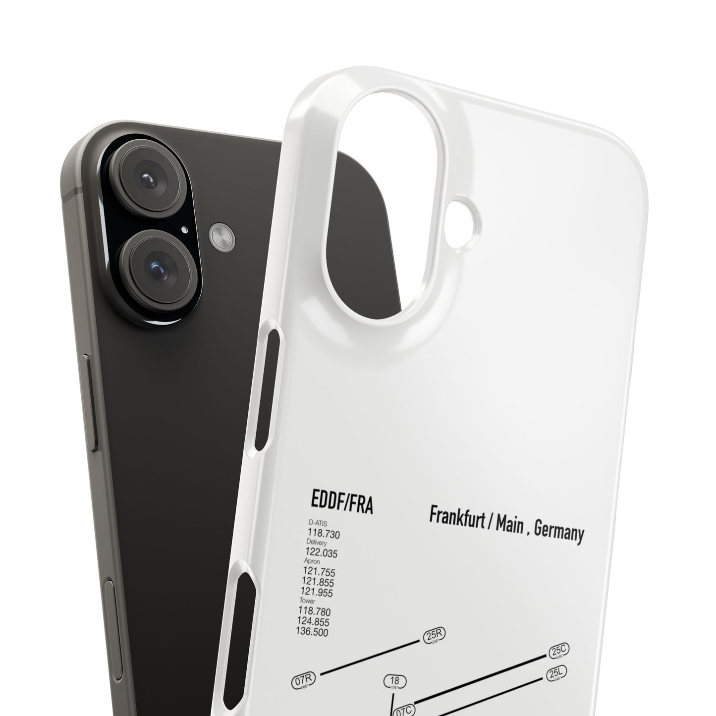 Frankfurt Airport Runway Phone Case - White Edition