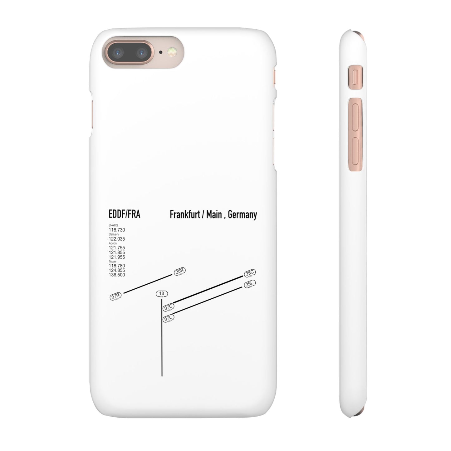 Frankfurt Airport Runway Phone Case - White Edition