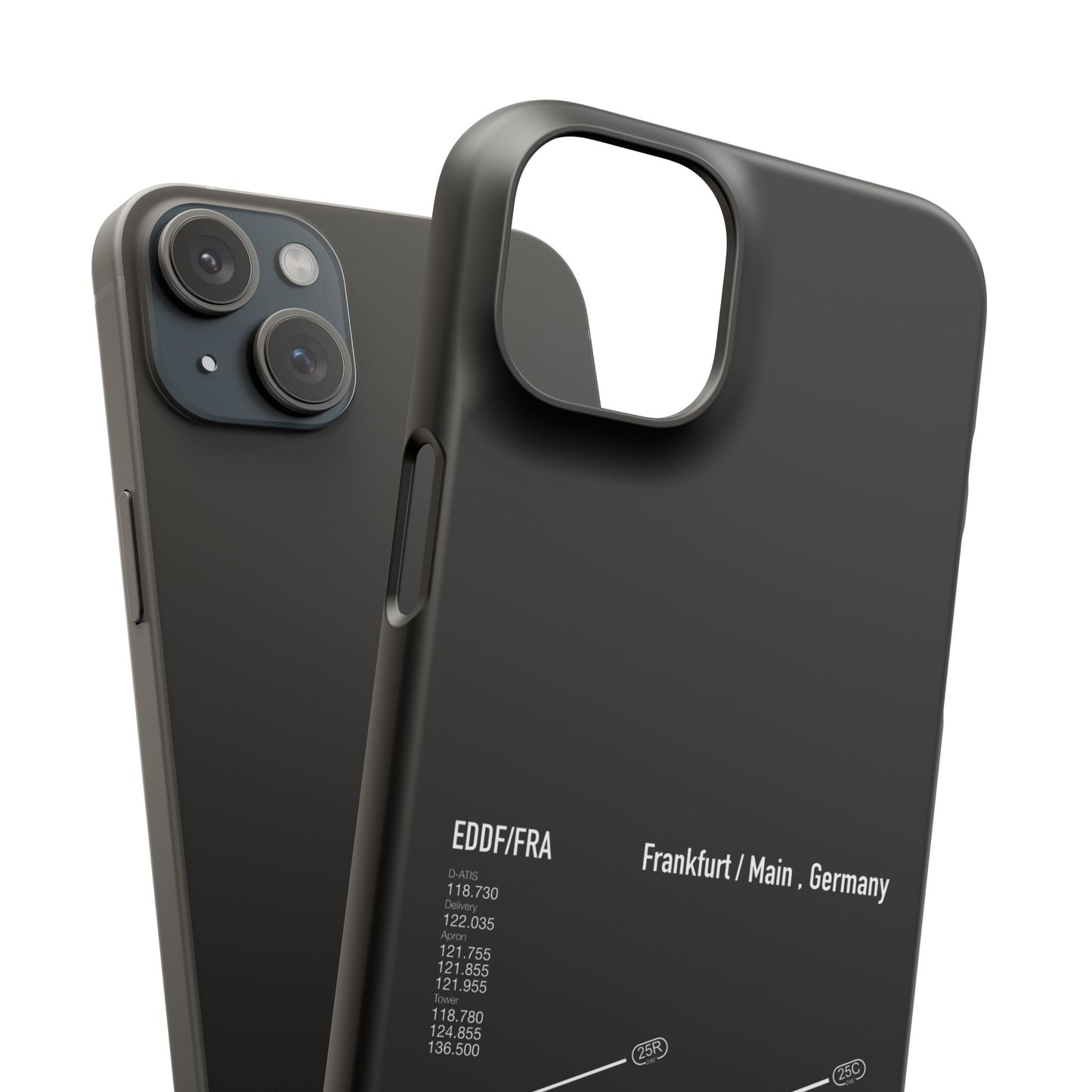 Frankfurt Airport Runway Phone Case - Black Edition