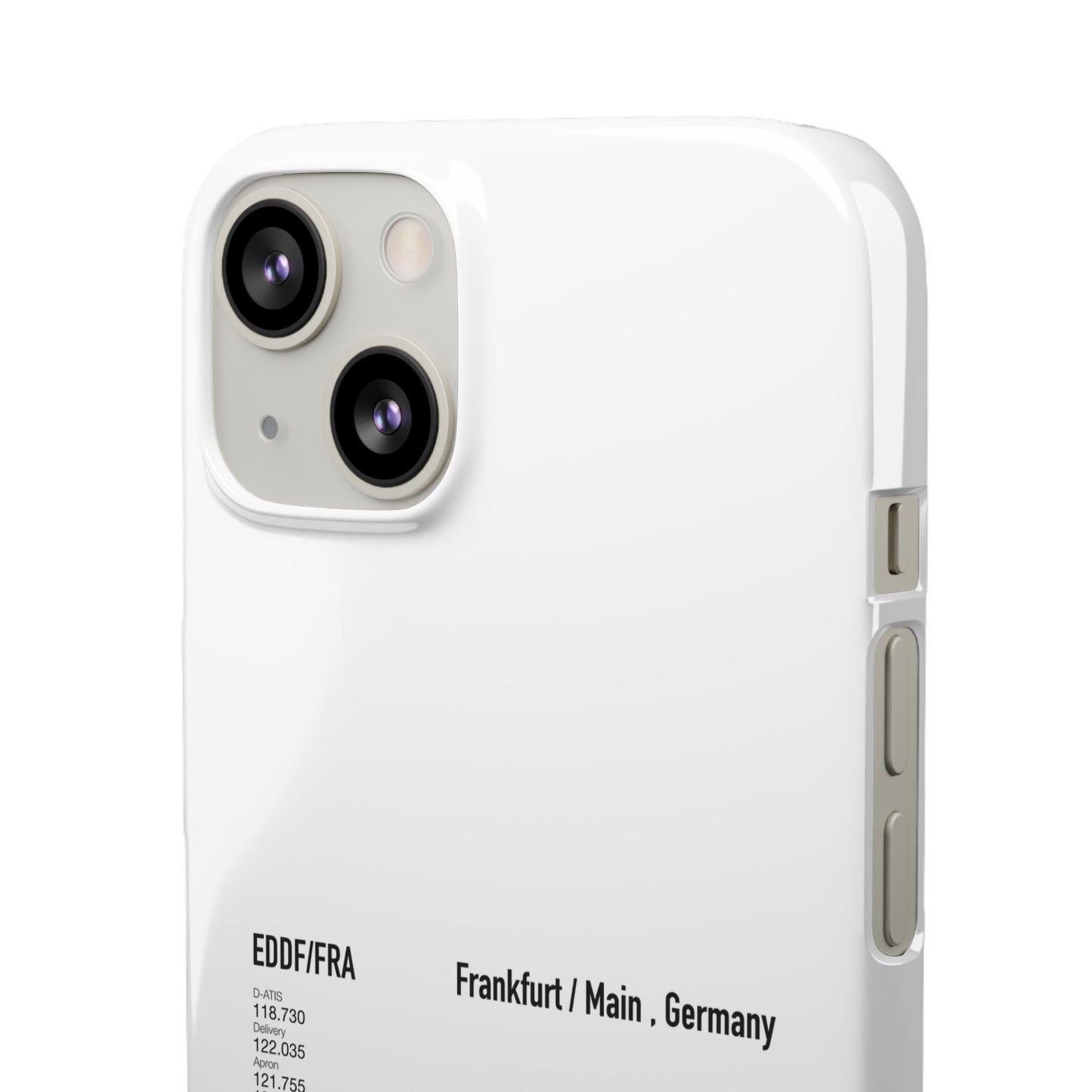 Frankfurt Airport Runway Phone Case - White Edition
