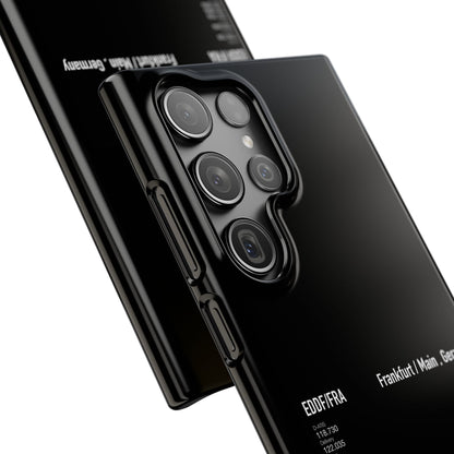 Frankfurt Airport Runway Phone Case - Black Edition