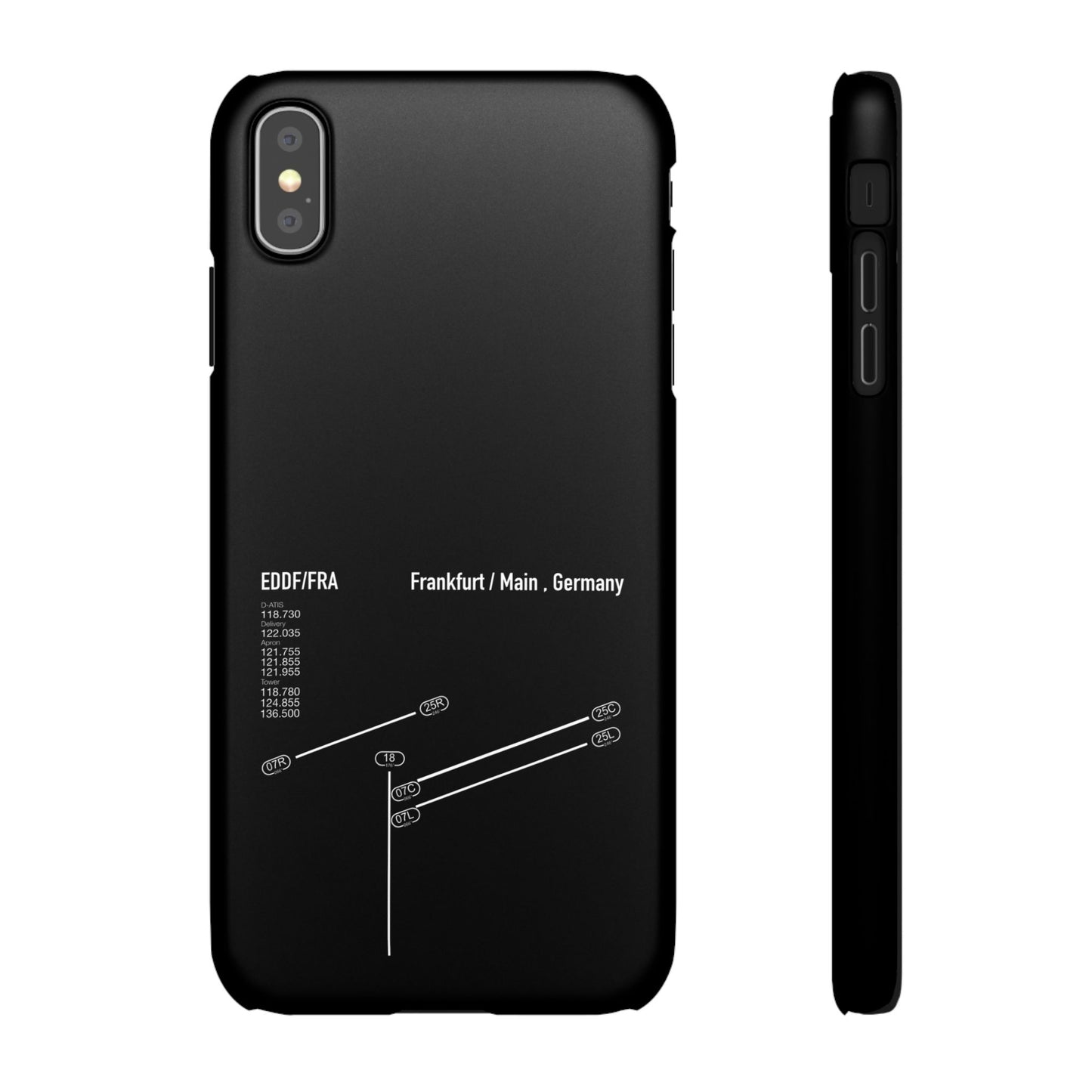 Frankfurt Airport Runway Phone Case - Black Edition