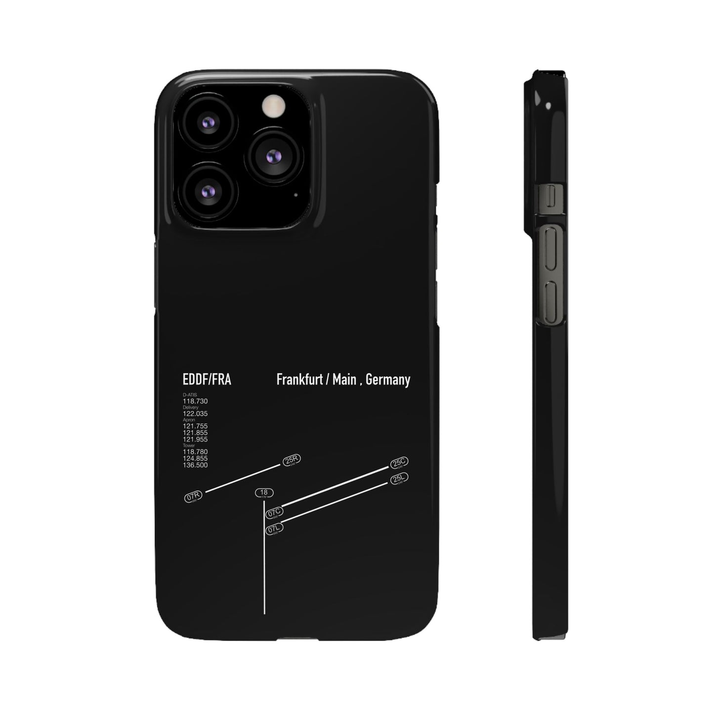 Frankfurt Airport Runway Phone Case - Black Edition
