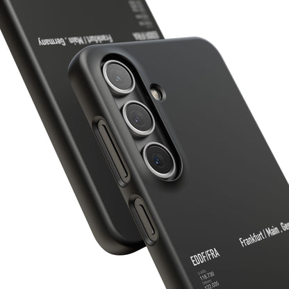 Frankfurt Airport Runway Phone Case - Black Edition