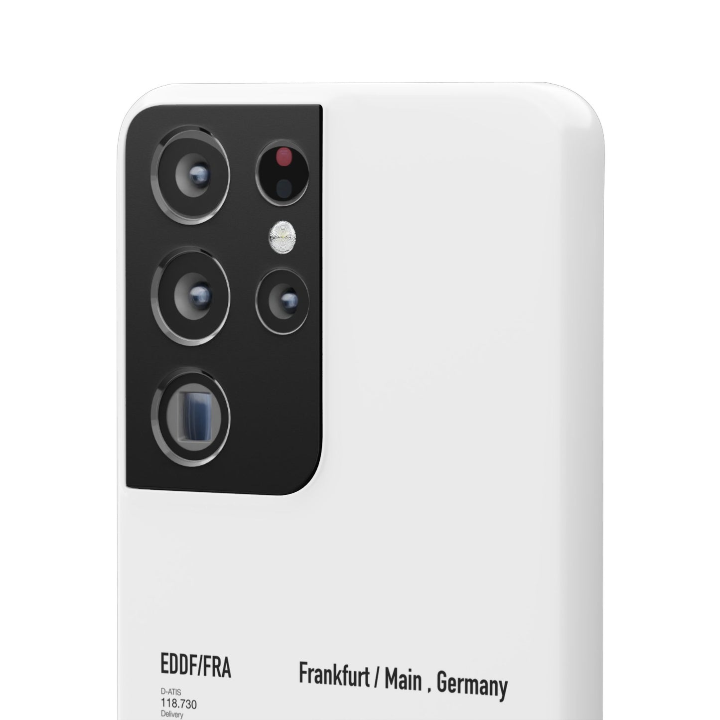 Frankfurt Airport Runway Phone Case - White Edition