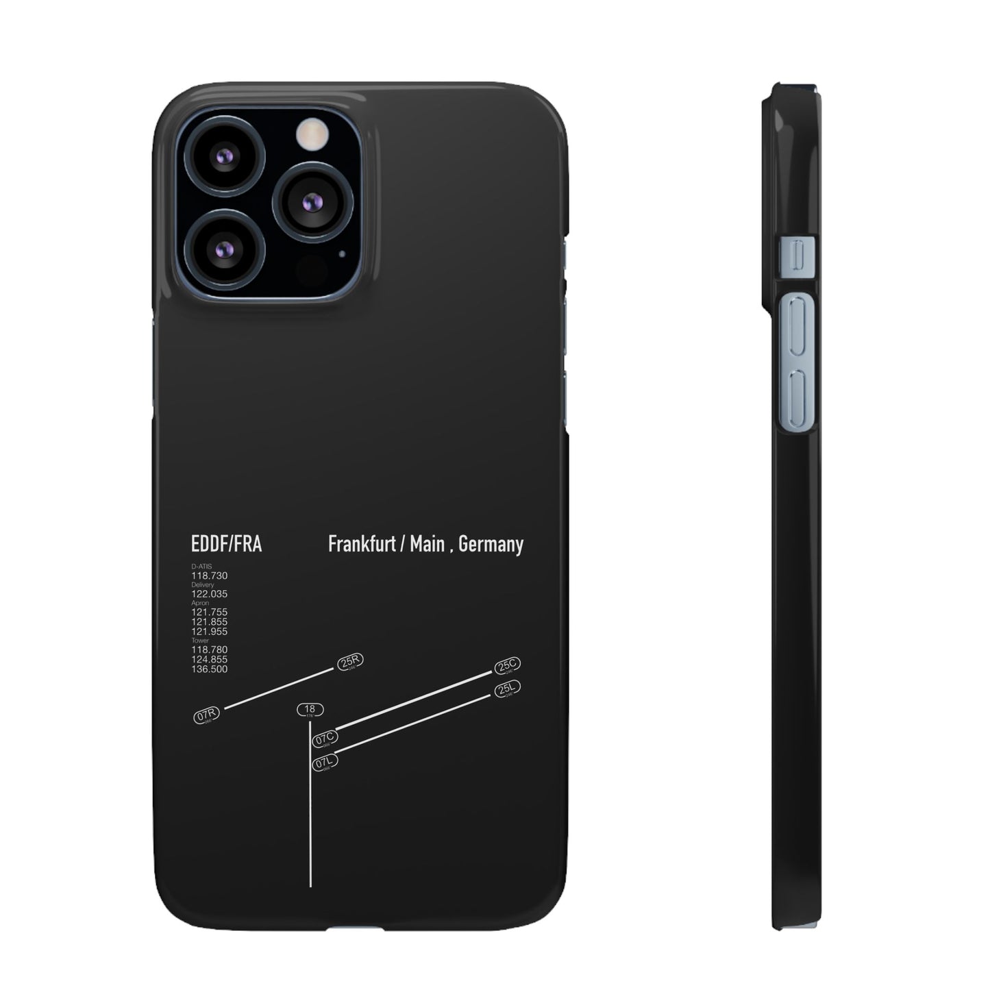 Frankfurt Airport Runway Phone Case - Black Edition